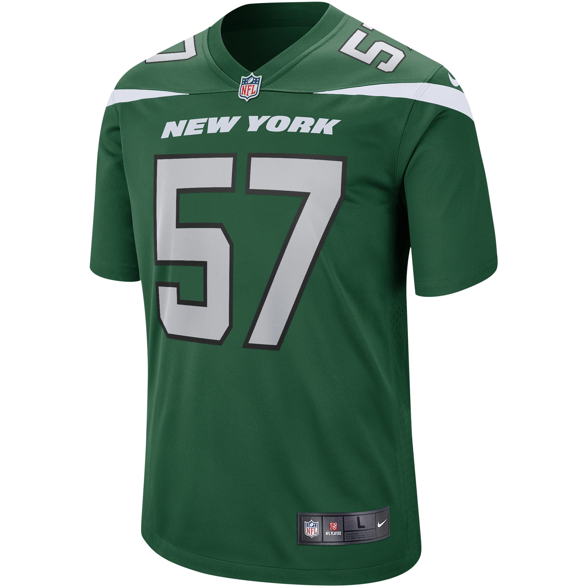 Men's Nike C.J. Mosley Gotham Green New York Jets Game Player Jersey