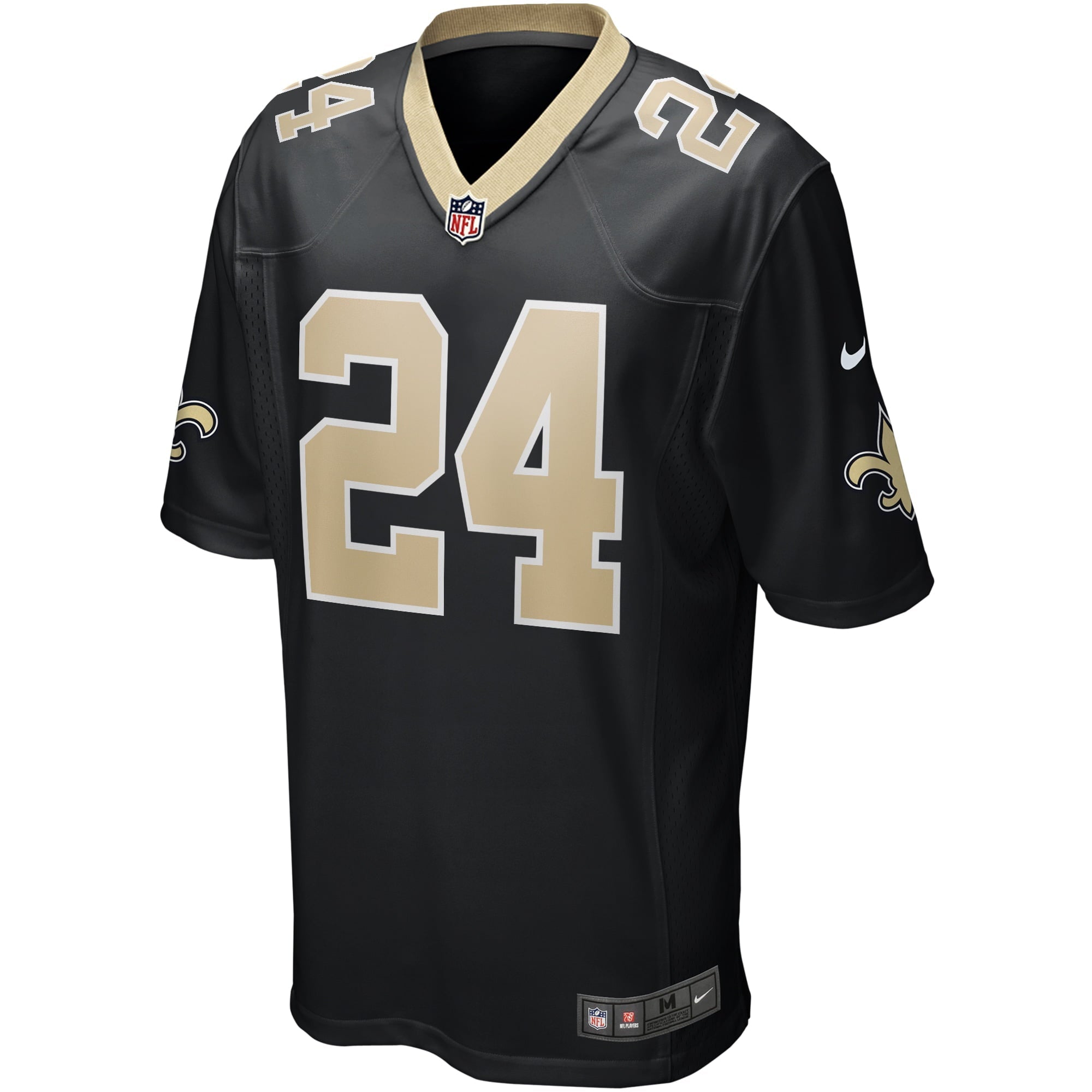 Men's Nike Dwayne Washington Black New Orleans Saints Game Player Jersey