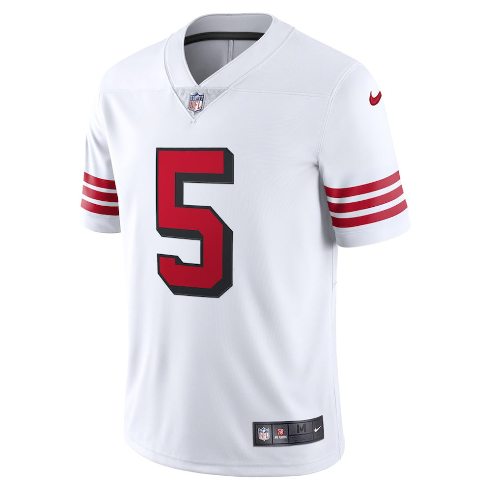 Men's San Francisco 49ers Trey Lance Vapor Jersey - White