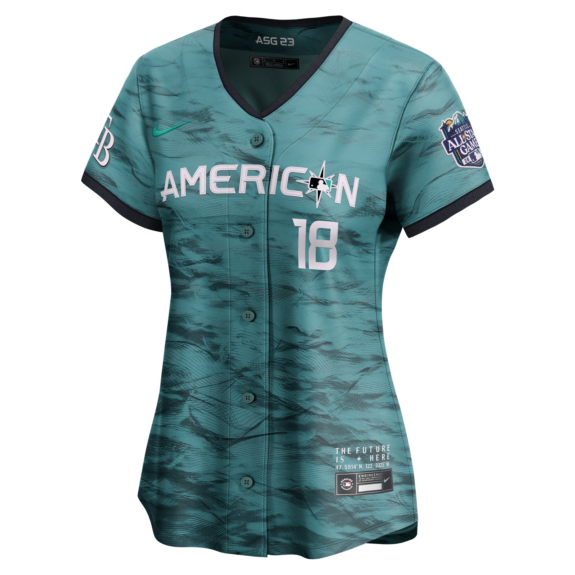 Women's Nike Shane McClanahan Teal American League 2023 MLB All-Star Game Limited Player Jersey