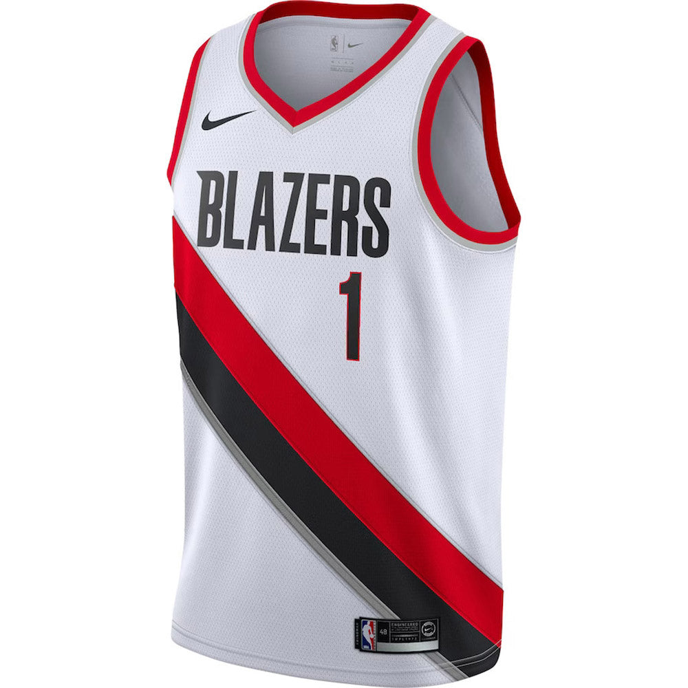 Men's Portland Trail Blazers Anfernee Simons Association Jersey - White