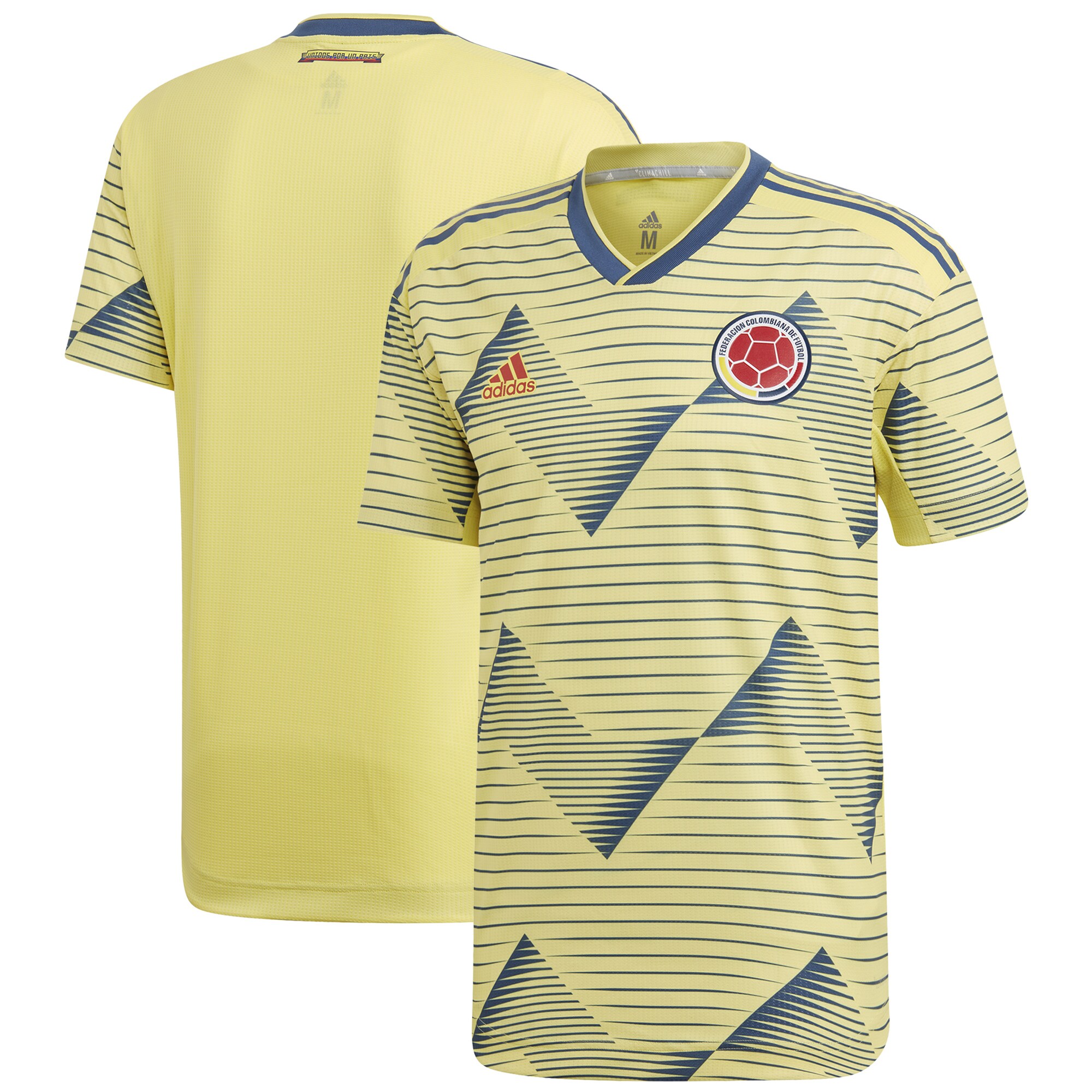 Colombia National Team adidas 2019 Home Authentic Jersey - Yellow