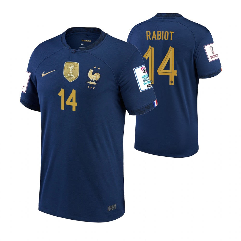 France Adrien Rabiot Home Jersey 2022 World Cup Kit