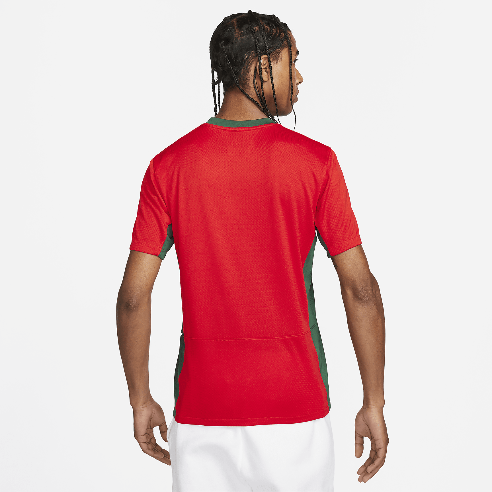 Portugal 2023 Stadium Home Men's Nike Dri-FIT Soccer Jersey - Challenge Red/Gorge Green/Sail