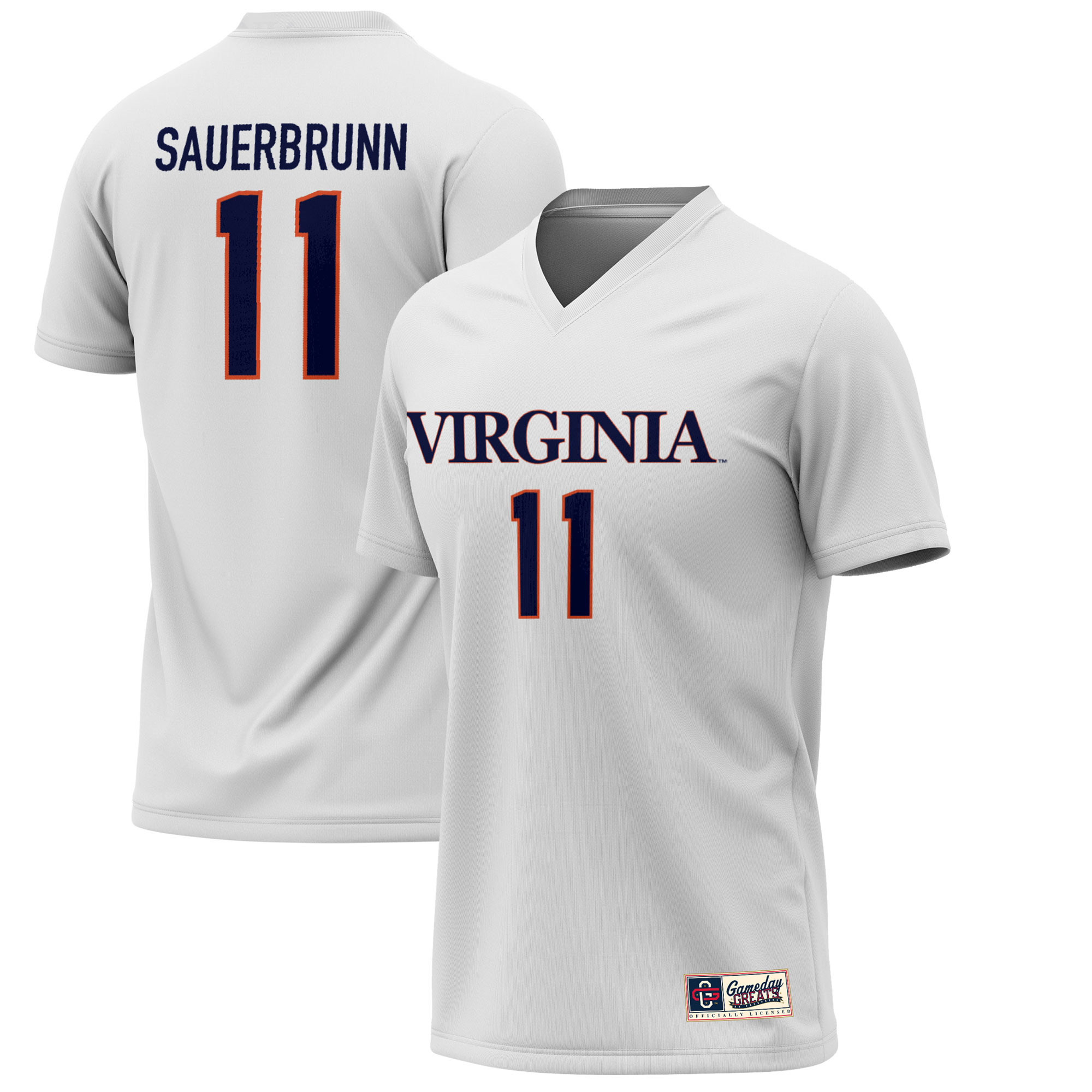 Becky Sauerbrunn Virginia Cavaliers ProSphere Youth Alumni Soccer Jersey - White
