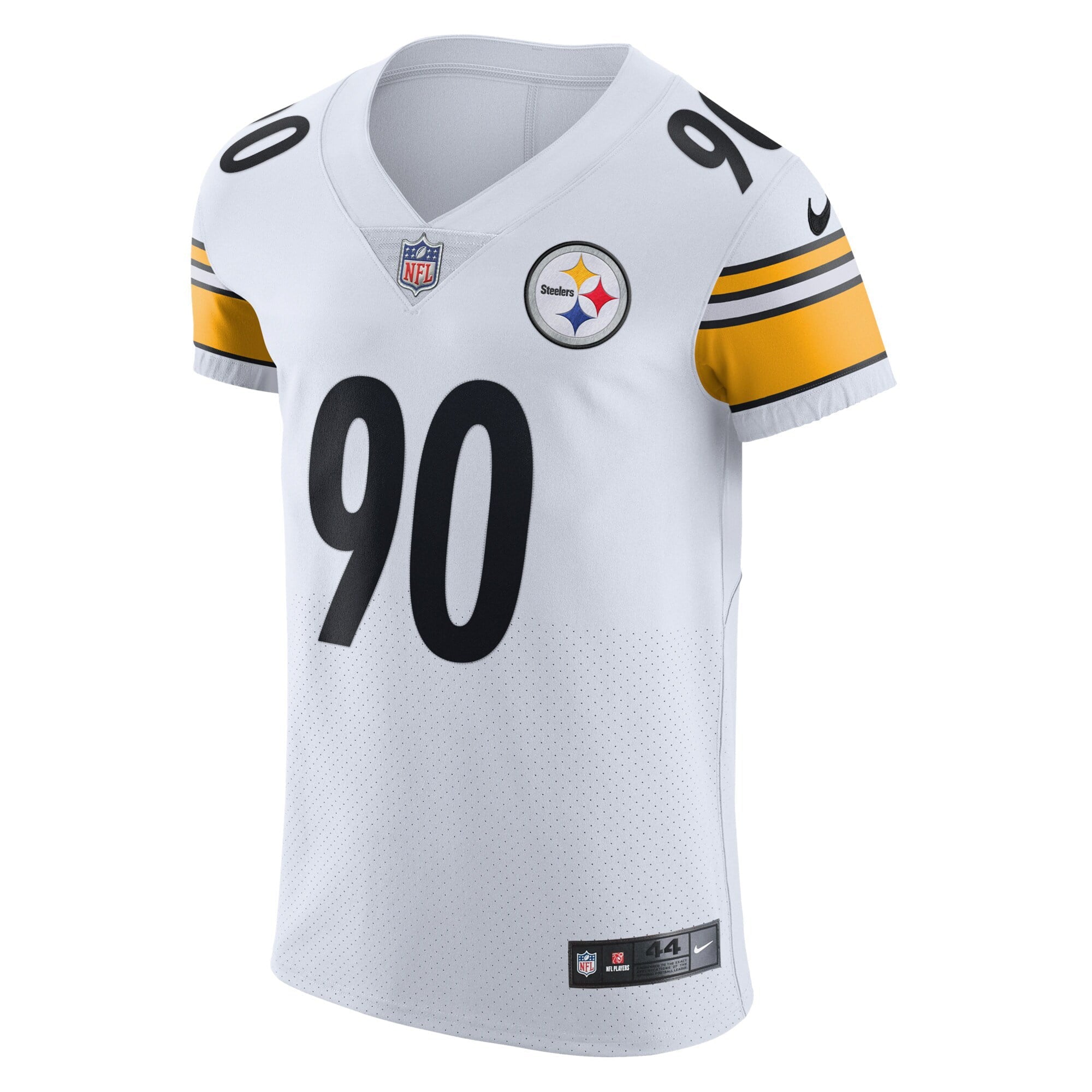Men's Nike T.J. Watt White Pittsburgh Steelers Vapor Elite Player Jersey