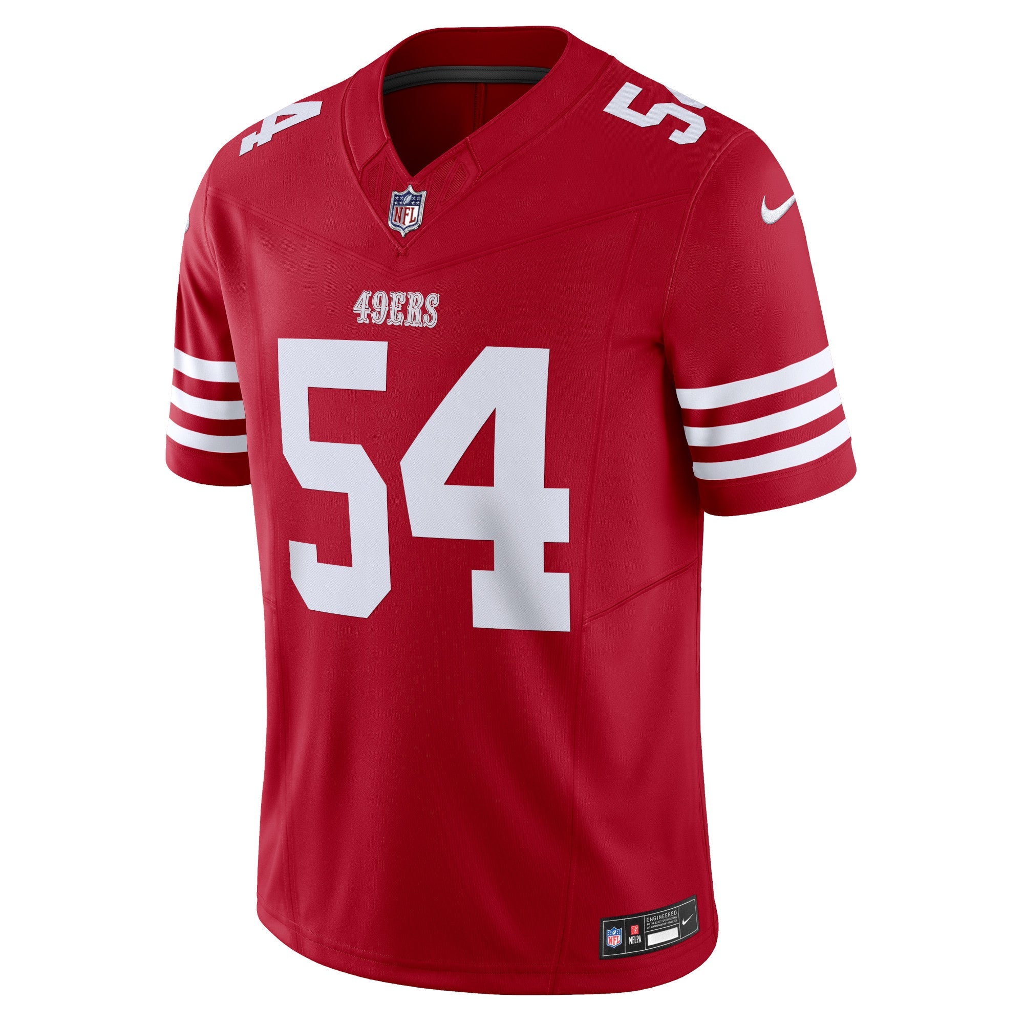 Men's Nike Fred Warner Scarlet San Francisco 49ers Vapor F.U.S.E. Limited Jersey