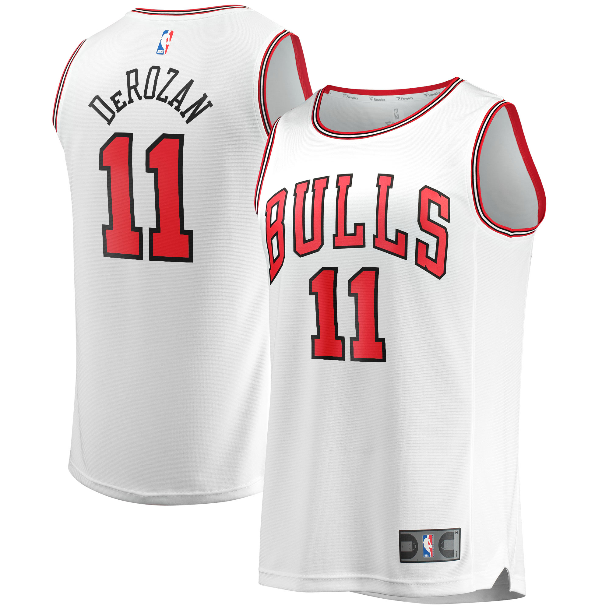 DeMar DeRozan Chicago Bulls Fanatics Branded Youth 2021/22 Fast Break Jersey White - Association Edition