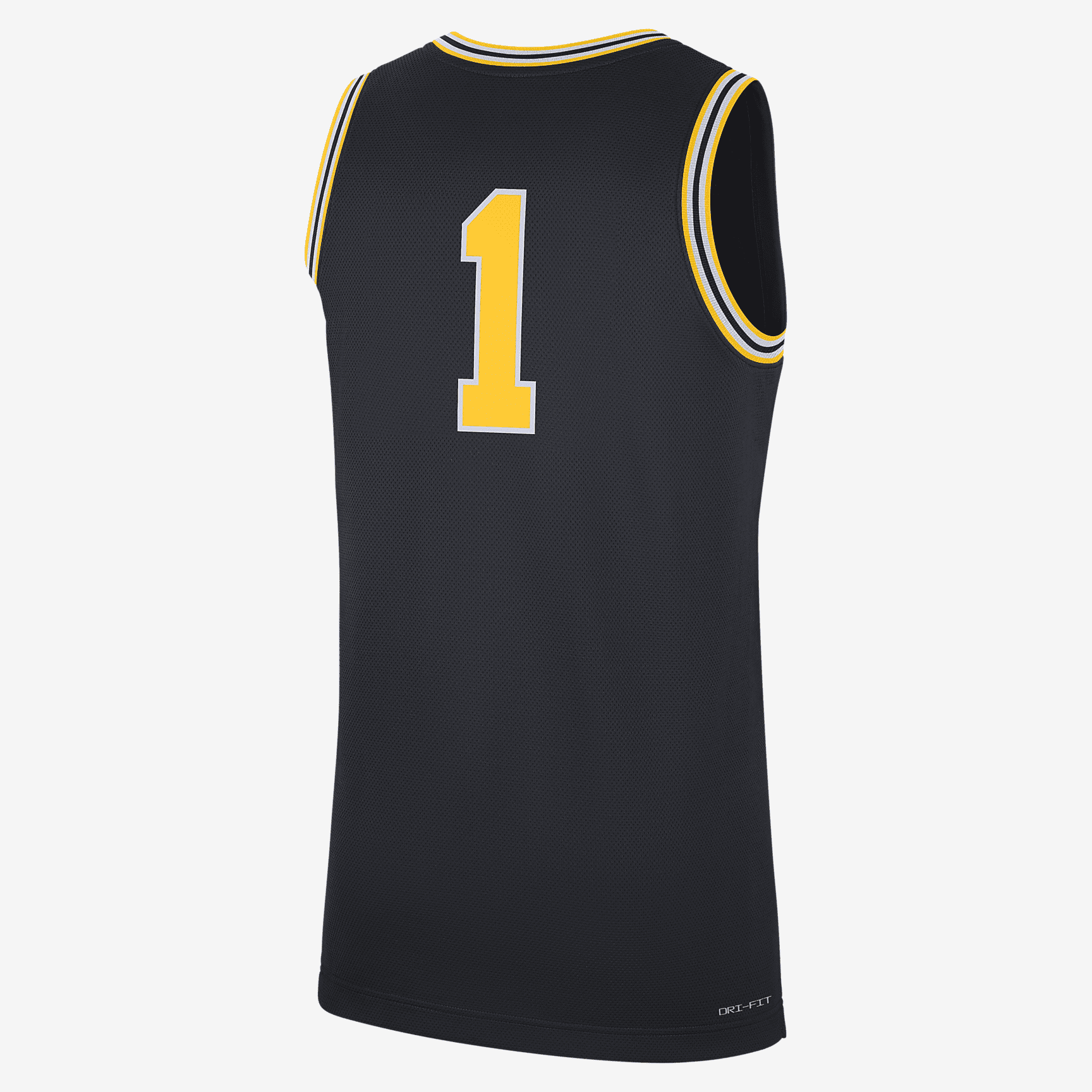 Jordan College Dri-FIT (Michigan) Men's Replica Basketball Jersey - Pitch Blue/Amarillo