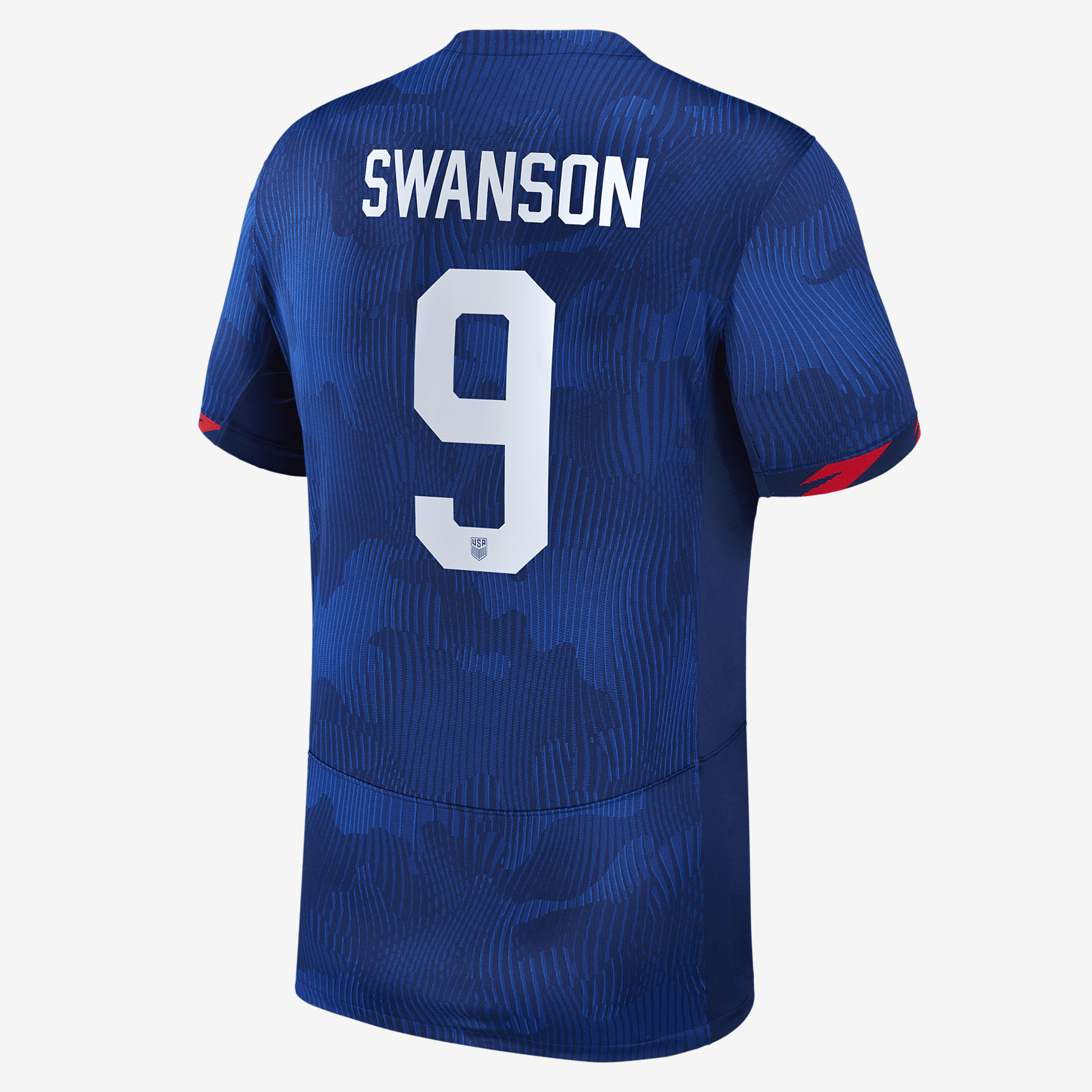 Mallory Swanson USWNT 2023 Stadium Away Big Kids' Nike Dri-FIT Soccer Jersey - Royal