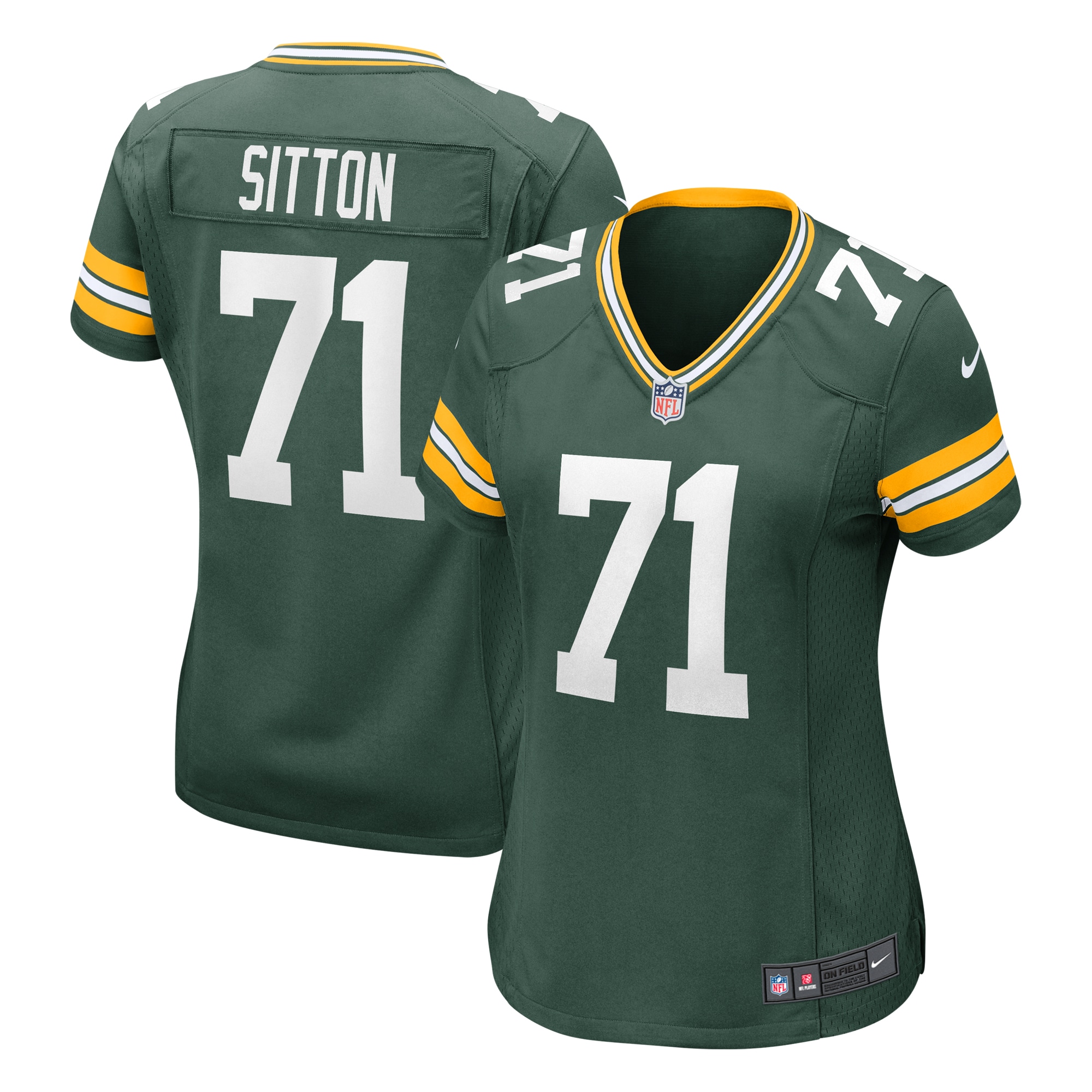 Josh Sitton Green Bay Packers Nike Women's Retired Game Jersey - Green