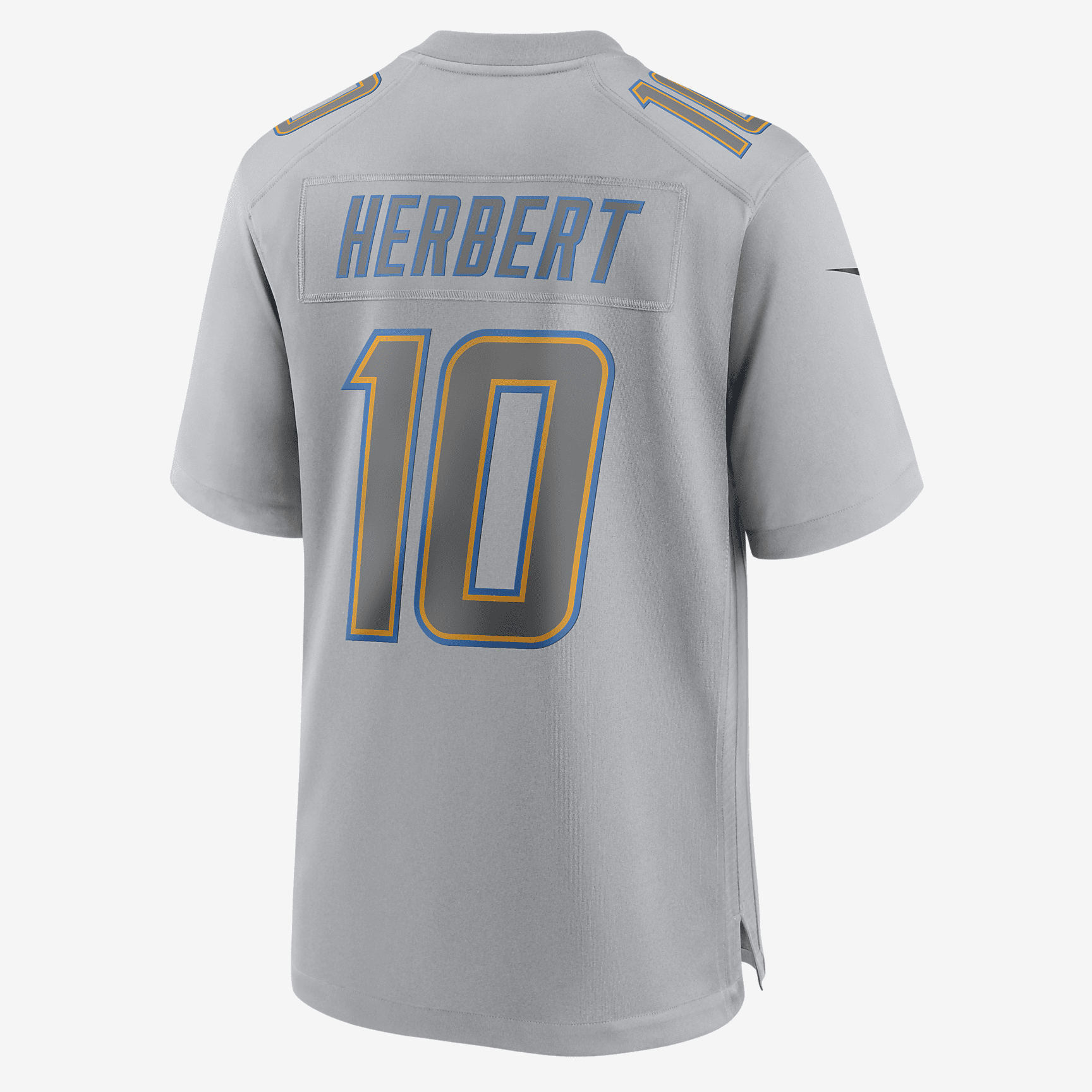 NFL Los Angeles Chargers Atmosphere (Justin Herbert) Men's Fashion Football Jersey - Grey