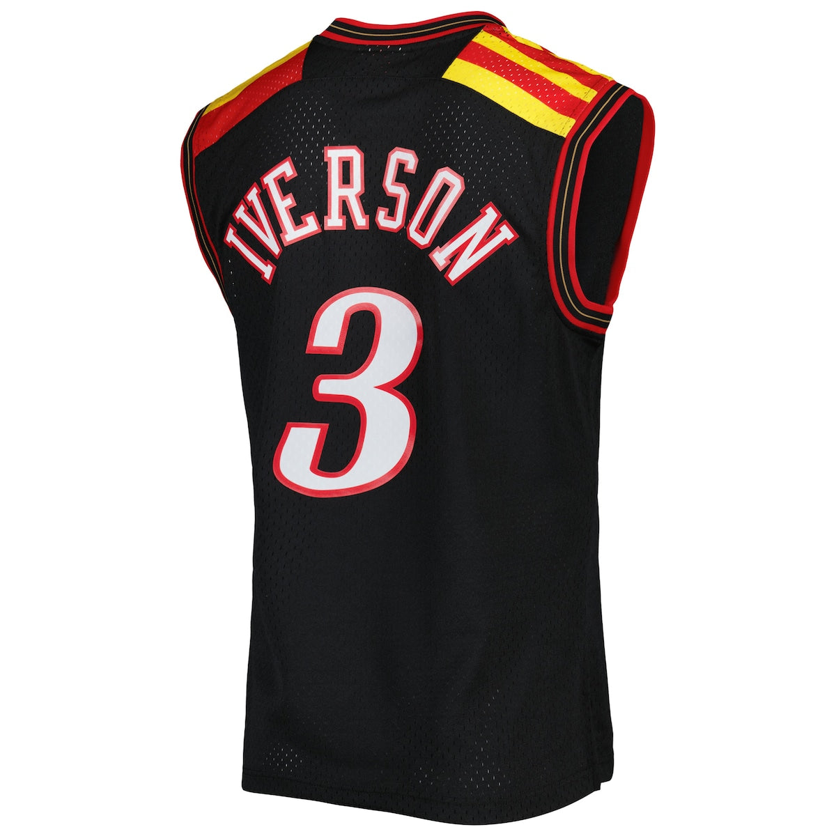 Men's Allen Iverson Mitchell & Ness 76ers Hardwood Classics 1979/80 Swingman Jersey - Black