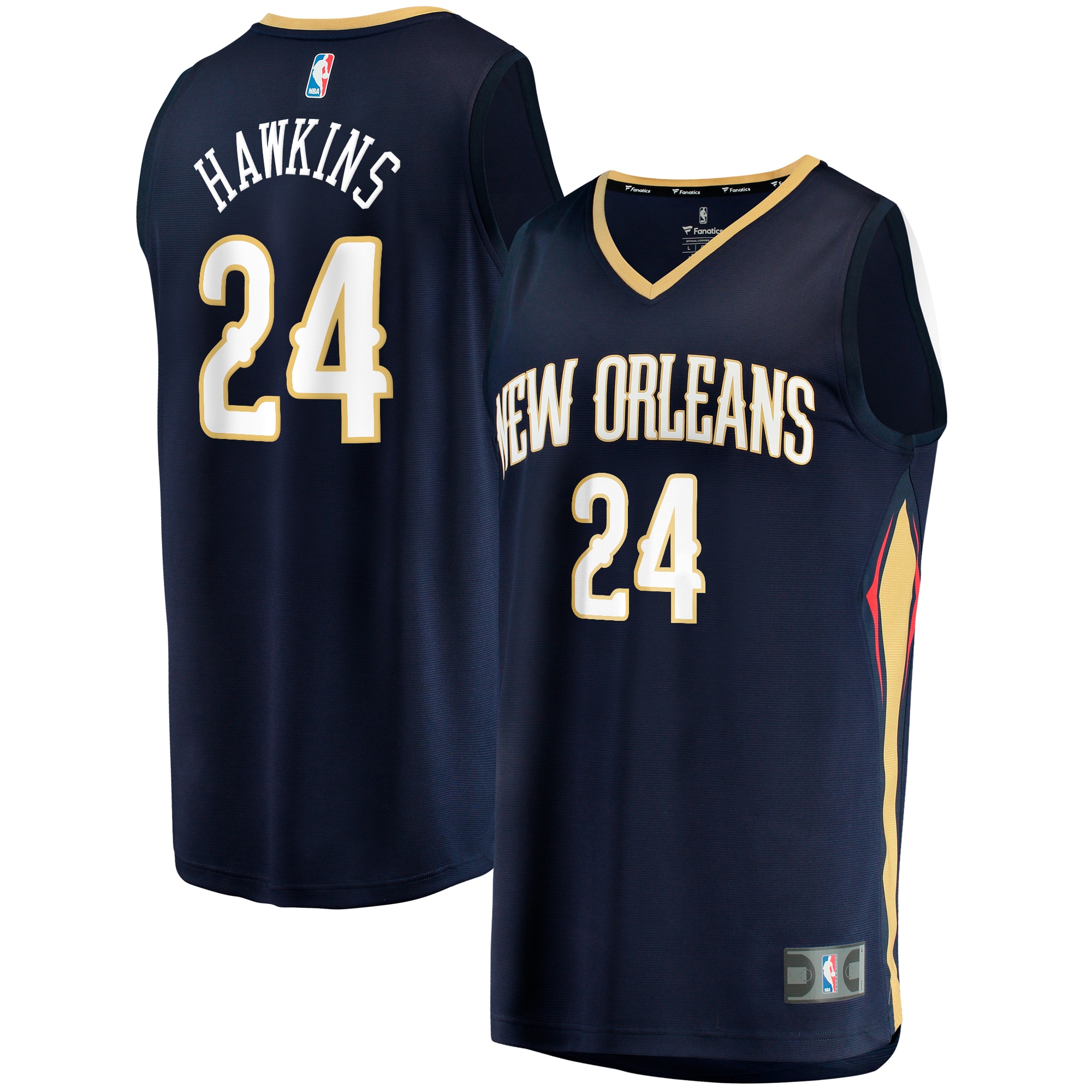 Jordan Hawkins New Orleans Pelicans Fanatics Branded 2023 NBA Draft First Round Pick Fast Break Replica Jersey - Icon Edition - Navy