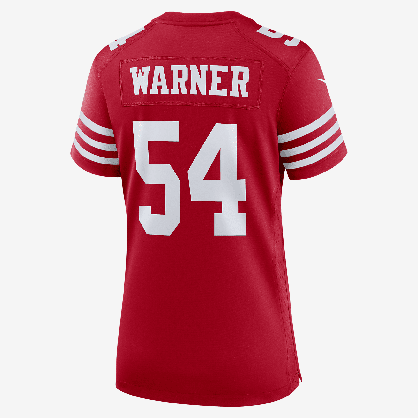 NFL San Francisco 49ers (Fred Warner) Women's Game Football Jersey - Scarlet