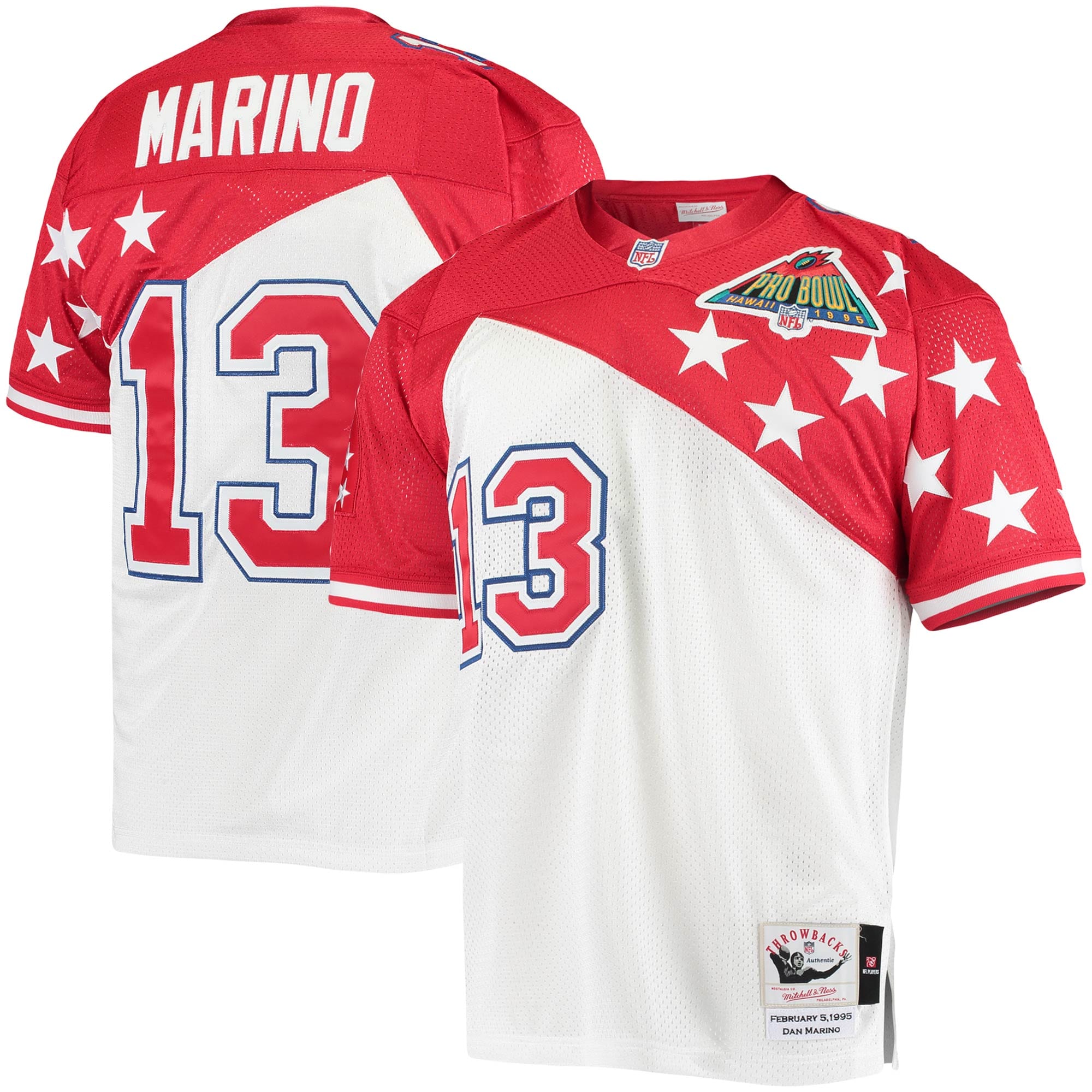 Dan Marino AFC Mitchell & Ness 1994 Pro Bowl Authentic Jersey - White/Red