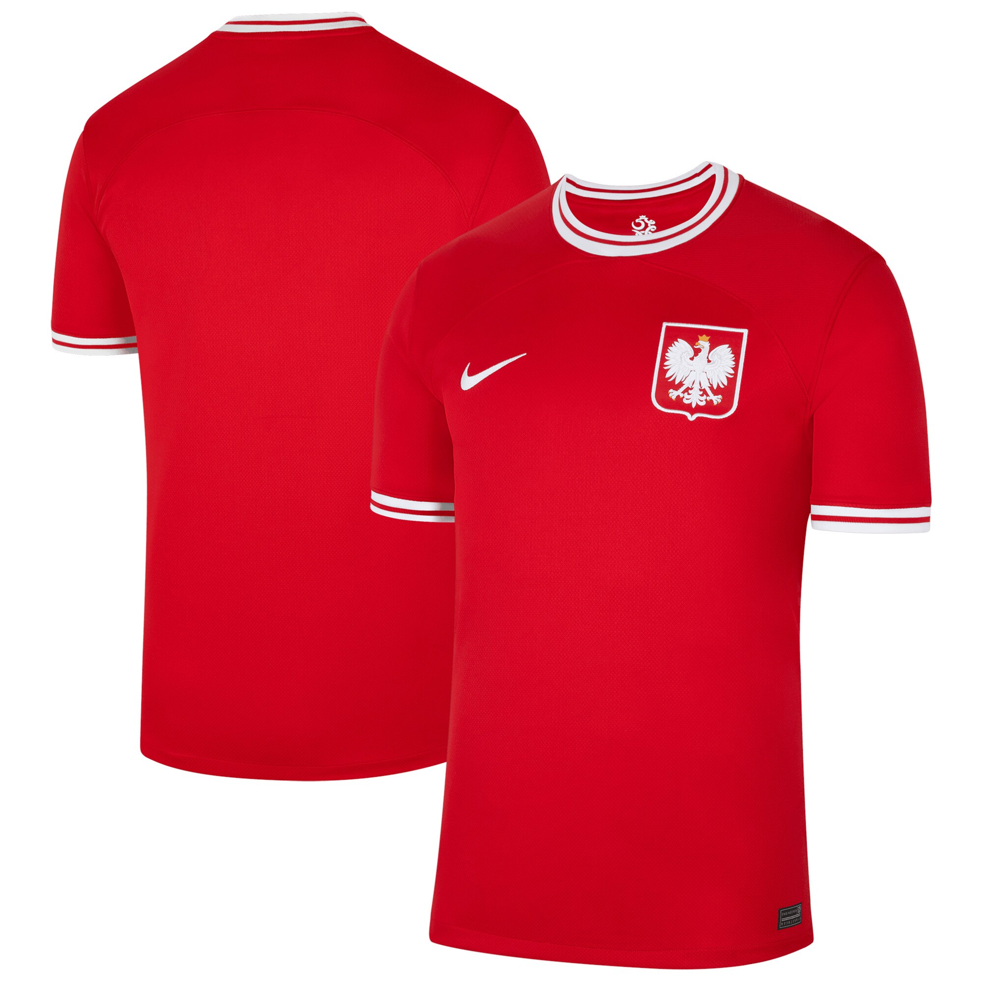 Poland National Team Nike 2022/23 Away Breathe Stadium Replica Blank Jersey - Red