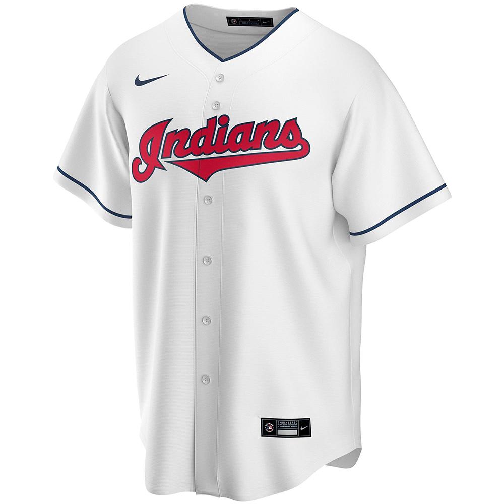 Mens Cleveland Indians Jose Ramirez Cool Base Replica Jersey White