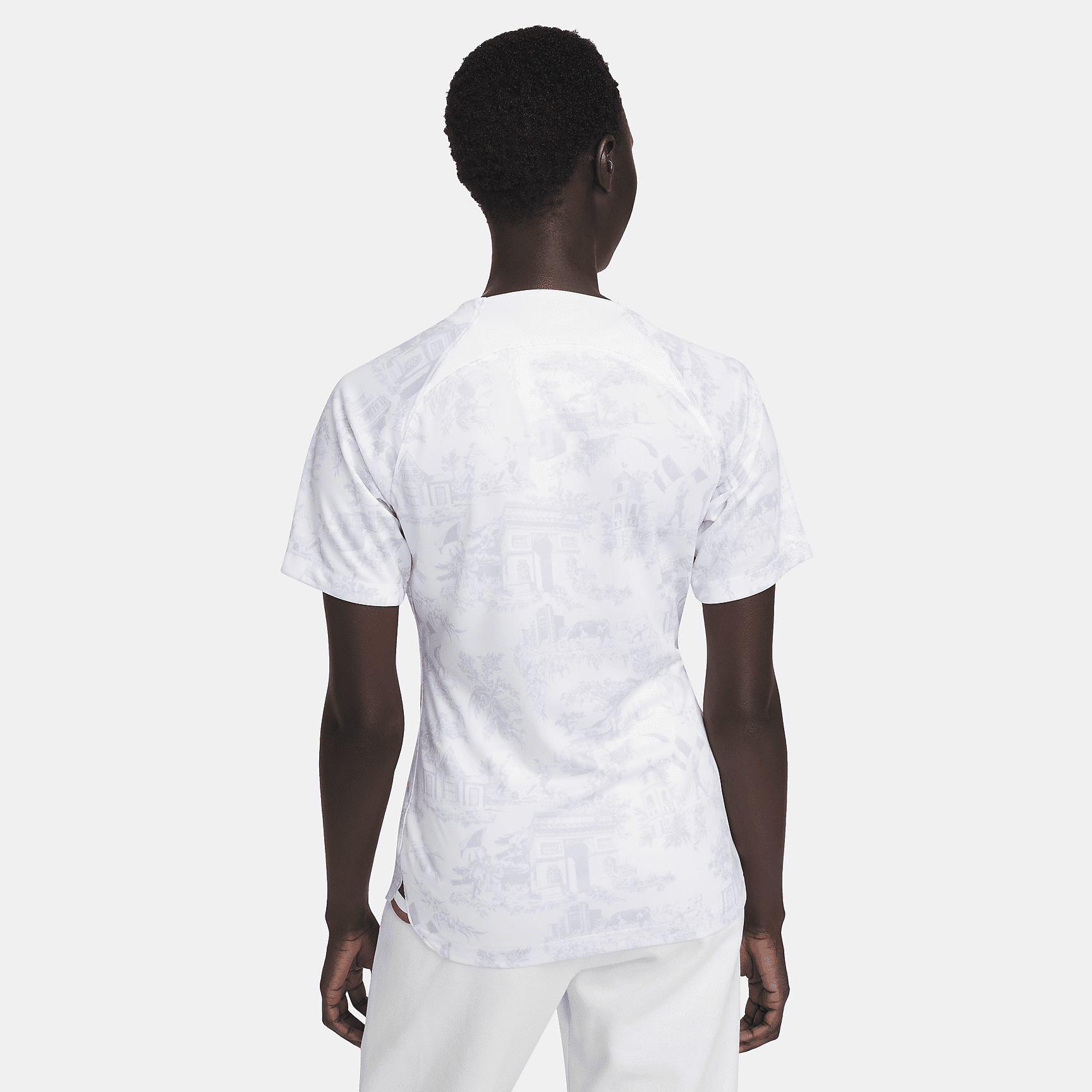 FFF 2022/23 Stadium Away Women's Nike Dri-FIT Soccer Jersey - White/White/White/Game Royal