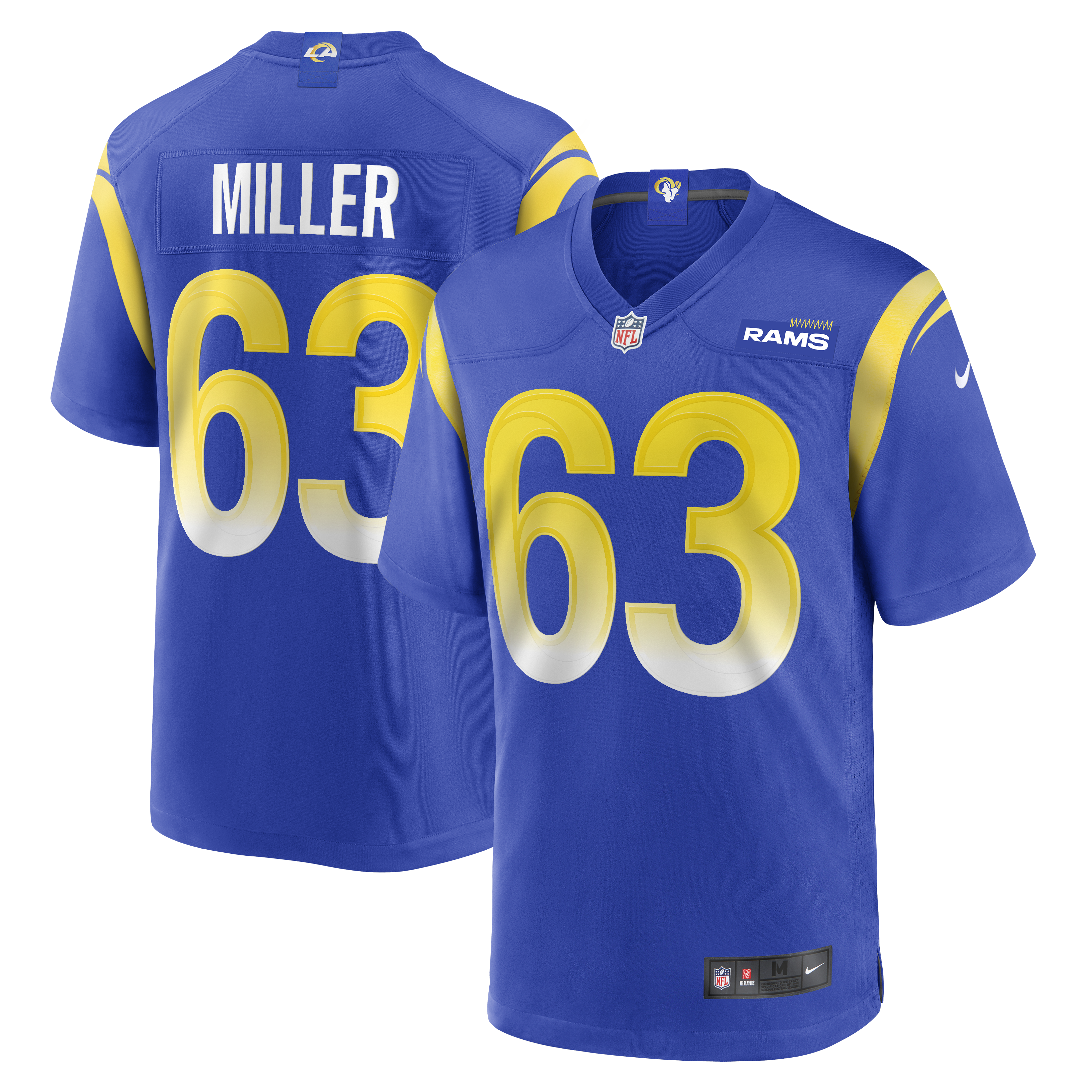 Grant Miller Los Angeles Rams Nike  Game Jersey - Royal