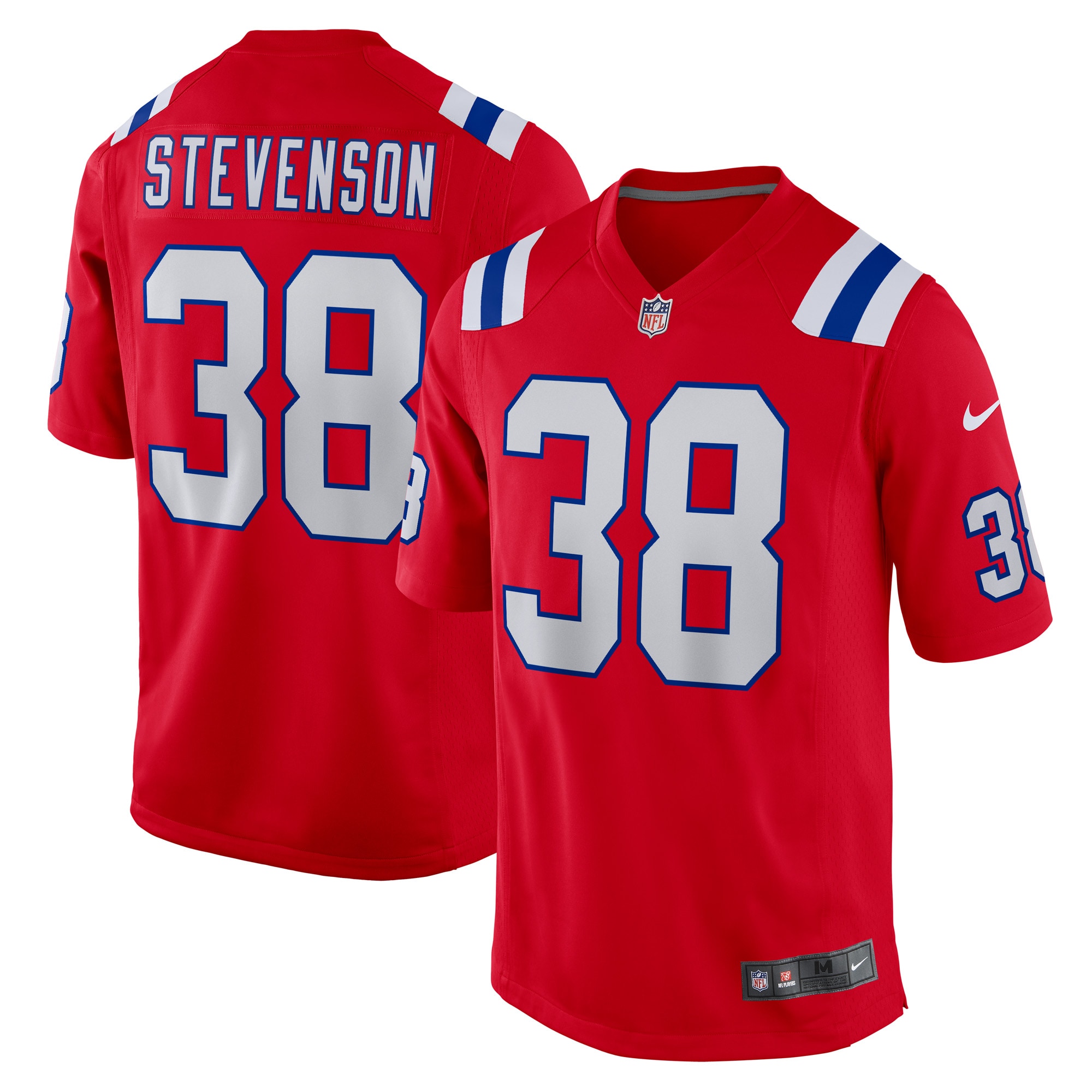 Rhamondre Stevenson New England Patriots Nike Alternate Game Player Jersey - Red