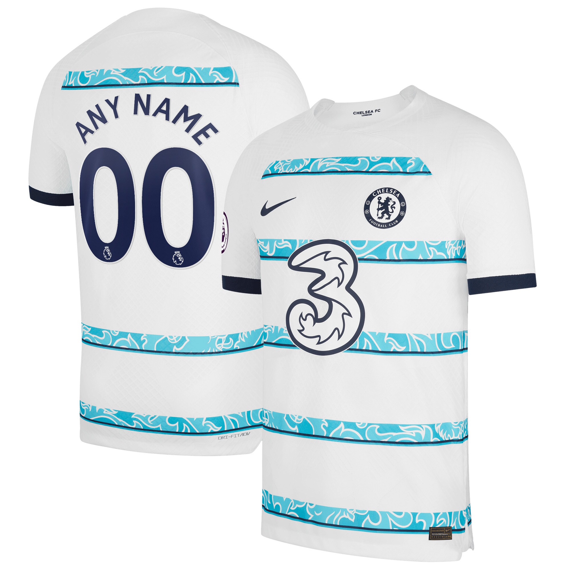 Chelsea Nike 2022/23 Away Vapor Match Authentic Custom Jersey - White