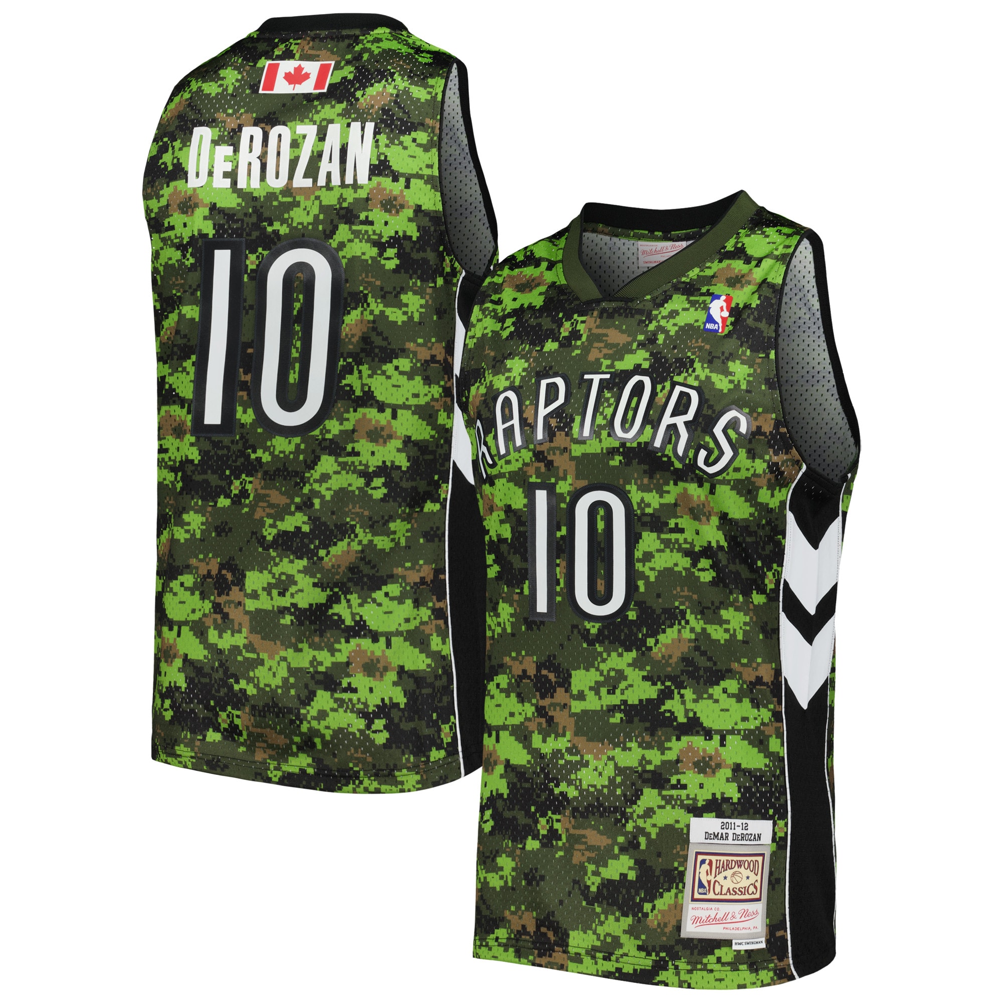DeMar DeRozan Toronto Raptors Mitchell & Ness Hardwood Classics Swingman Jersey - Camo