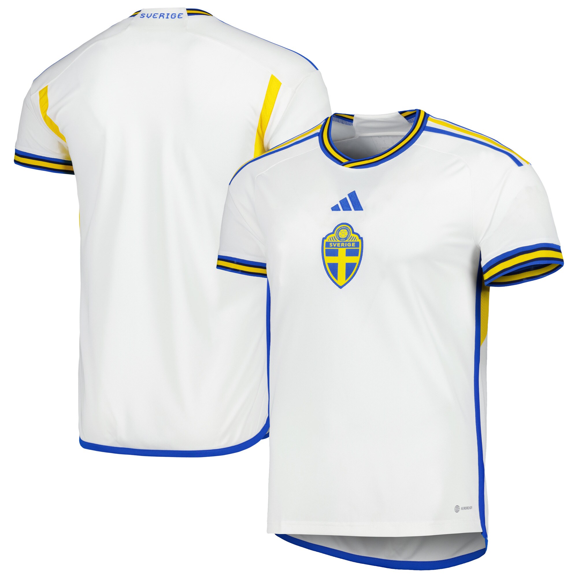 Sweden National Team adidas 2022/23 Away Replica Jersey - White