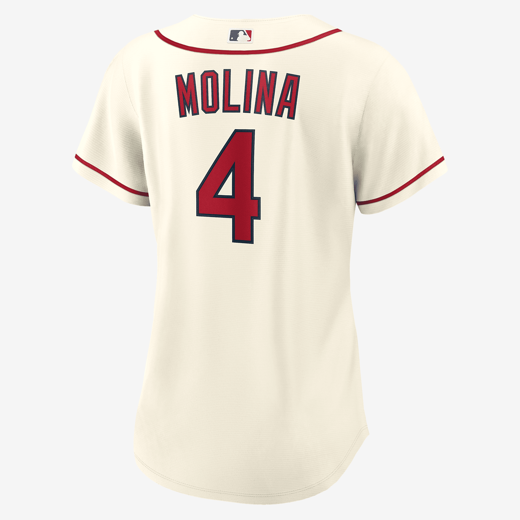 MLB St. Louis Cardinals (Yadier Molina) Women's Replica Baseball Jersey - Cream