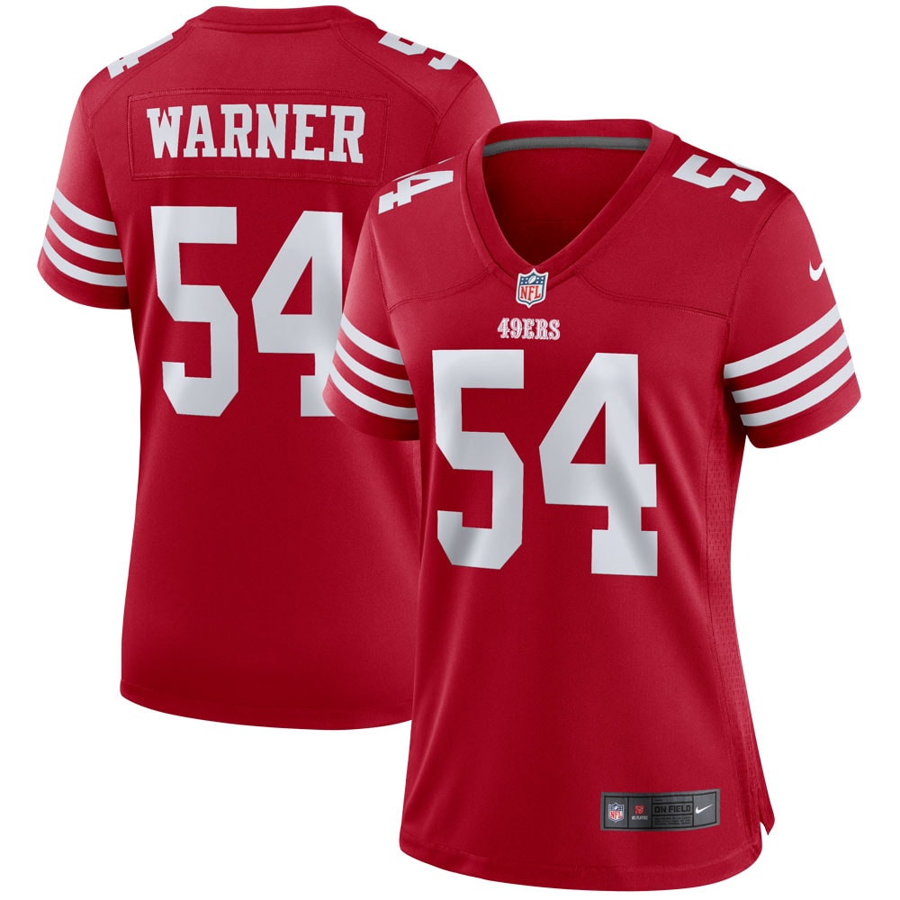 Fred Warner San Francisco 49ers Nike Women's Player Game Jersey - Scarlet