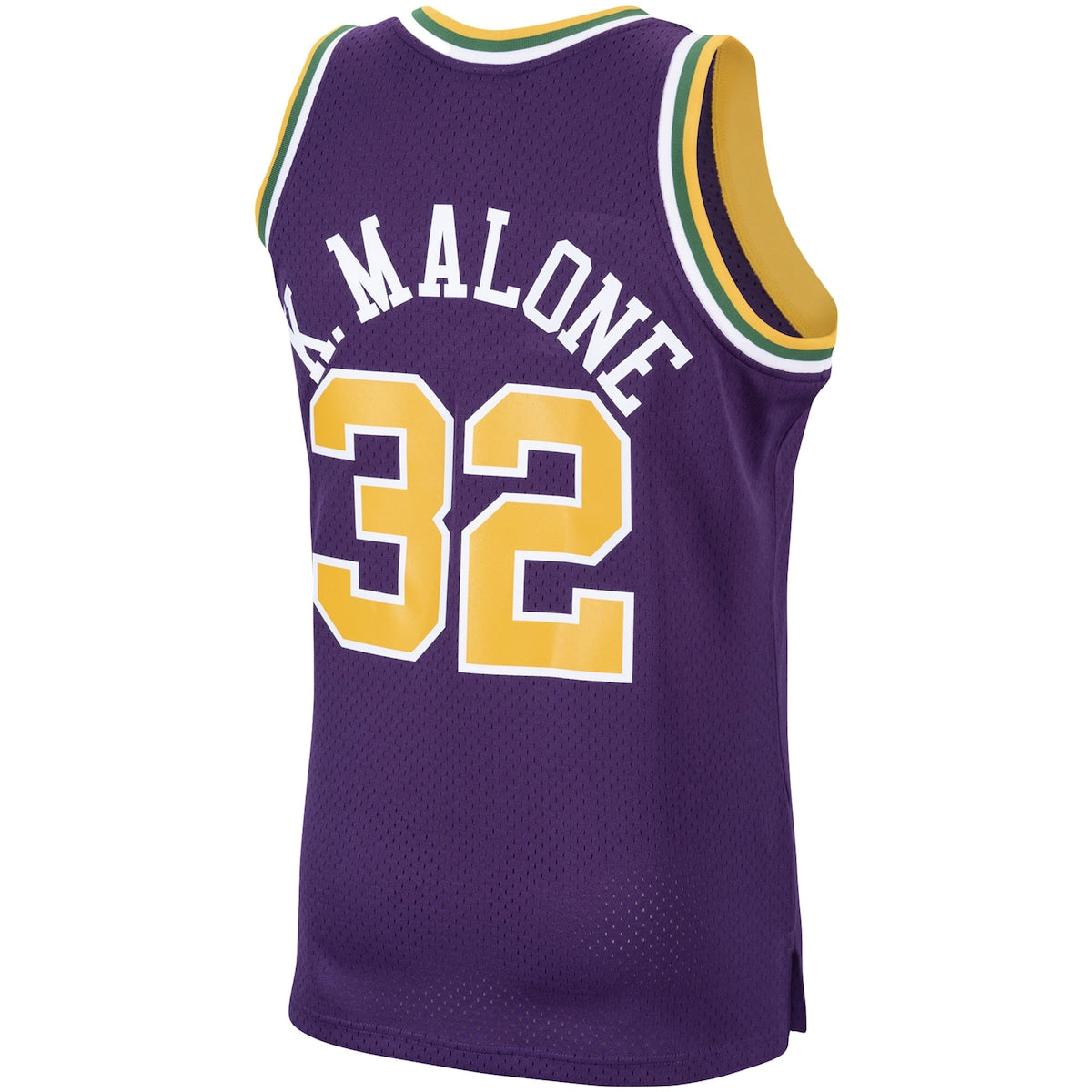 Men's Karl Malone Mitchell & Ness Jazz Swingman Jersey - Purple