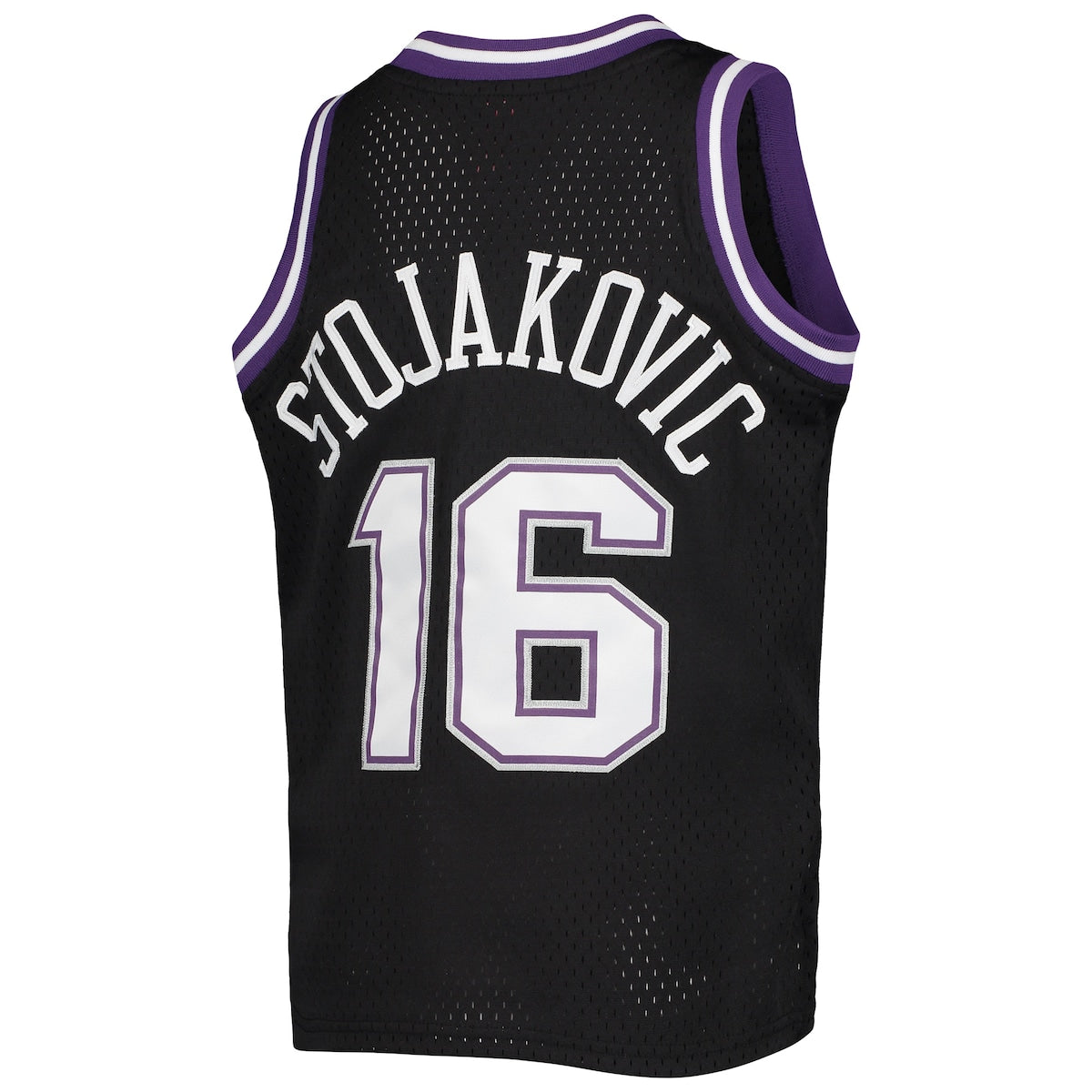 Boys' Grade School Peja Stojakovic Mitchell & Ness Kings 2000-01 Hardwood Classics Swingman Jersey - Black