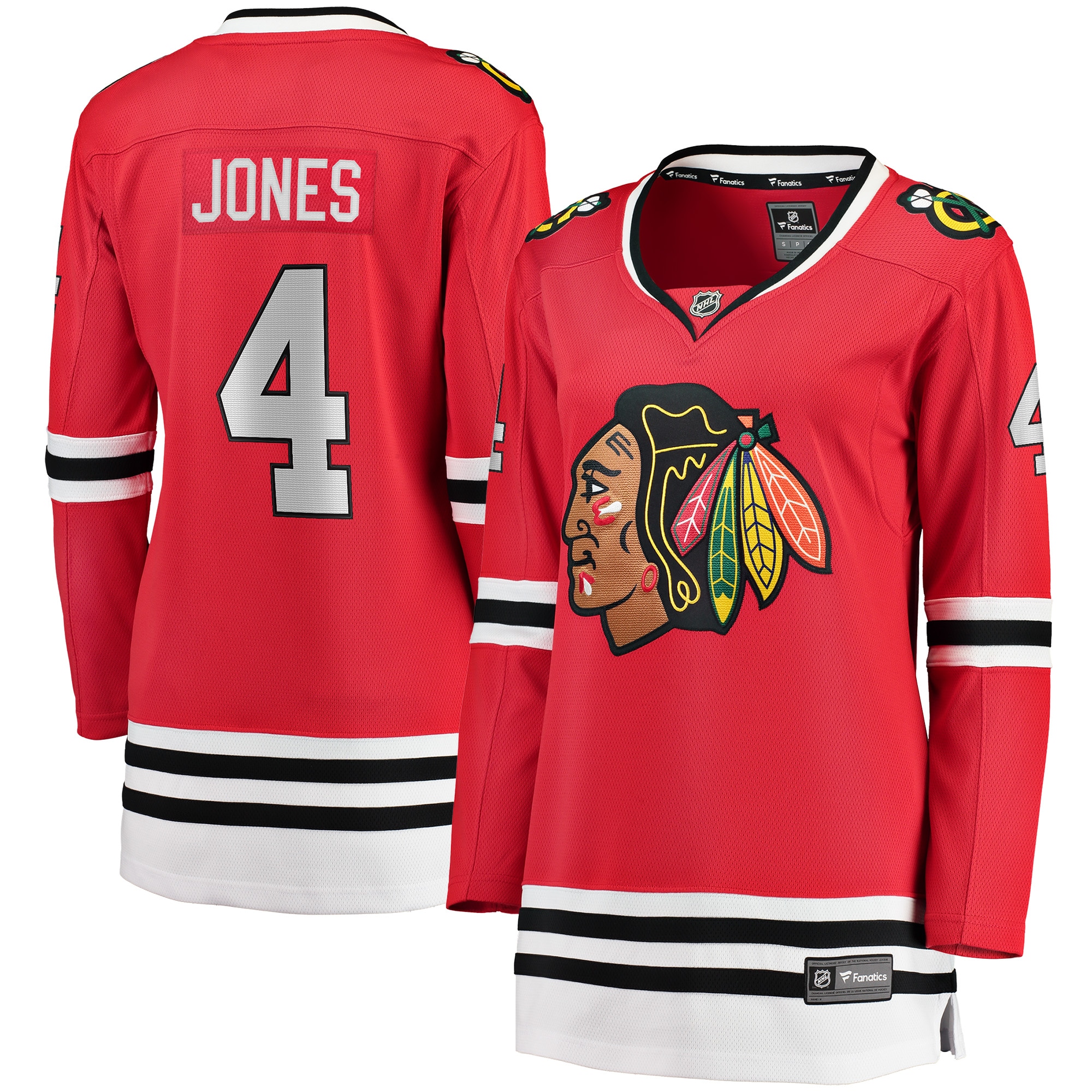 Seth Jones Chicago Blackhawks Fanatics Branded Women's Home Breakaway Player Jersey - Red