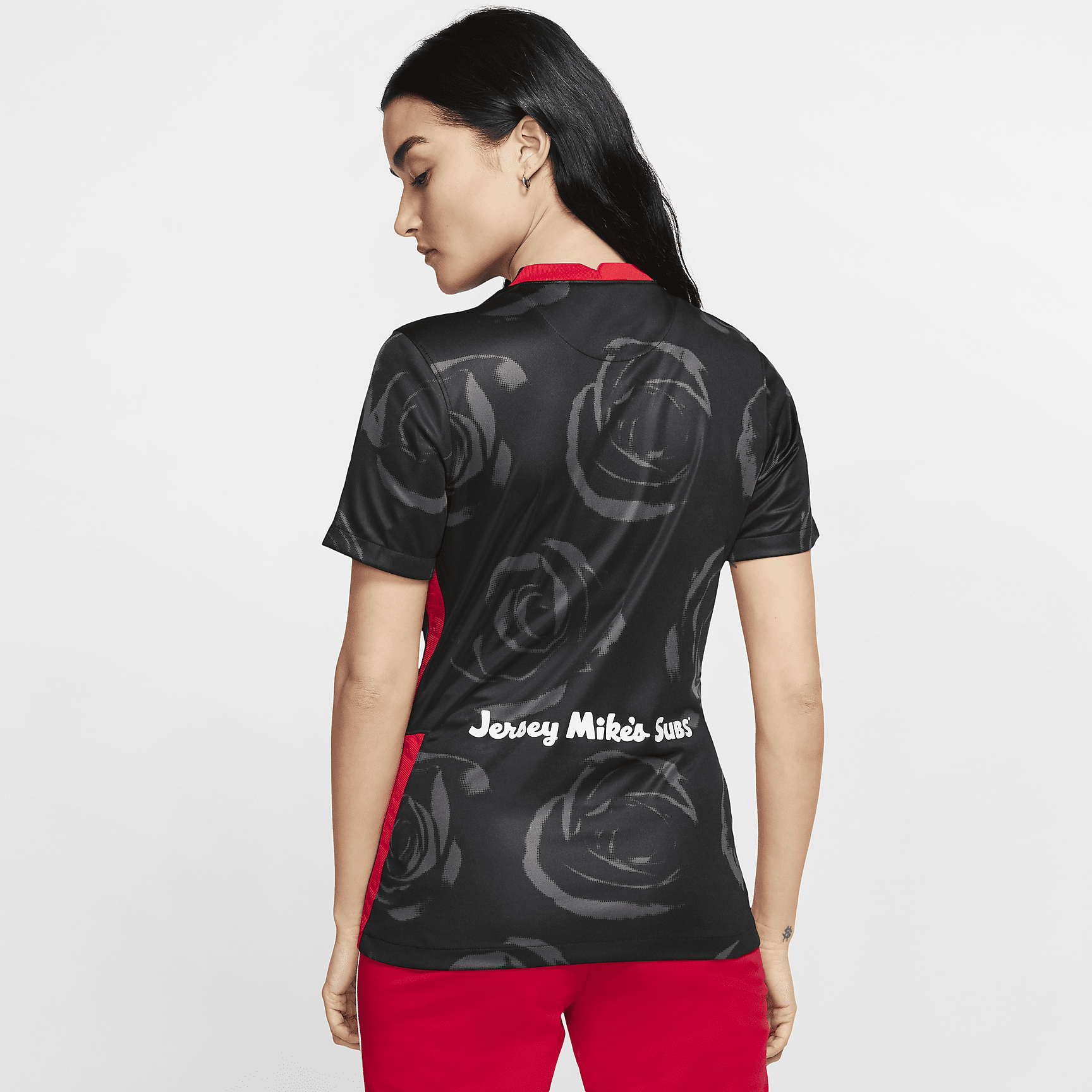 Portland Thorns FC 2020 Stadium Home Women's Soccer Jersey - Black/Challenge Red