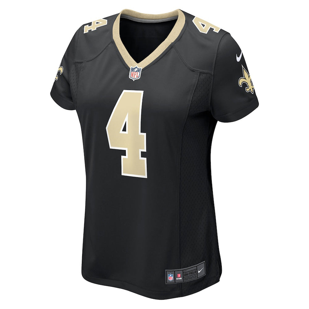 Women's New Orleans Saints Derek Carr Game Jersey - Black