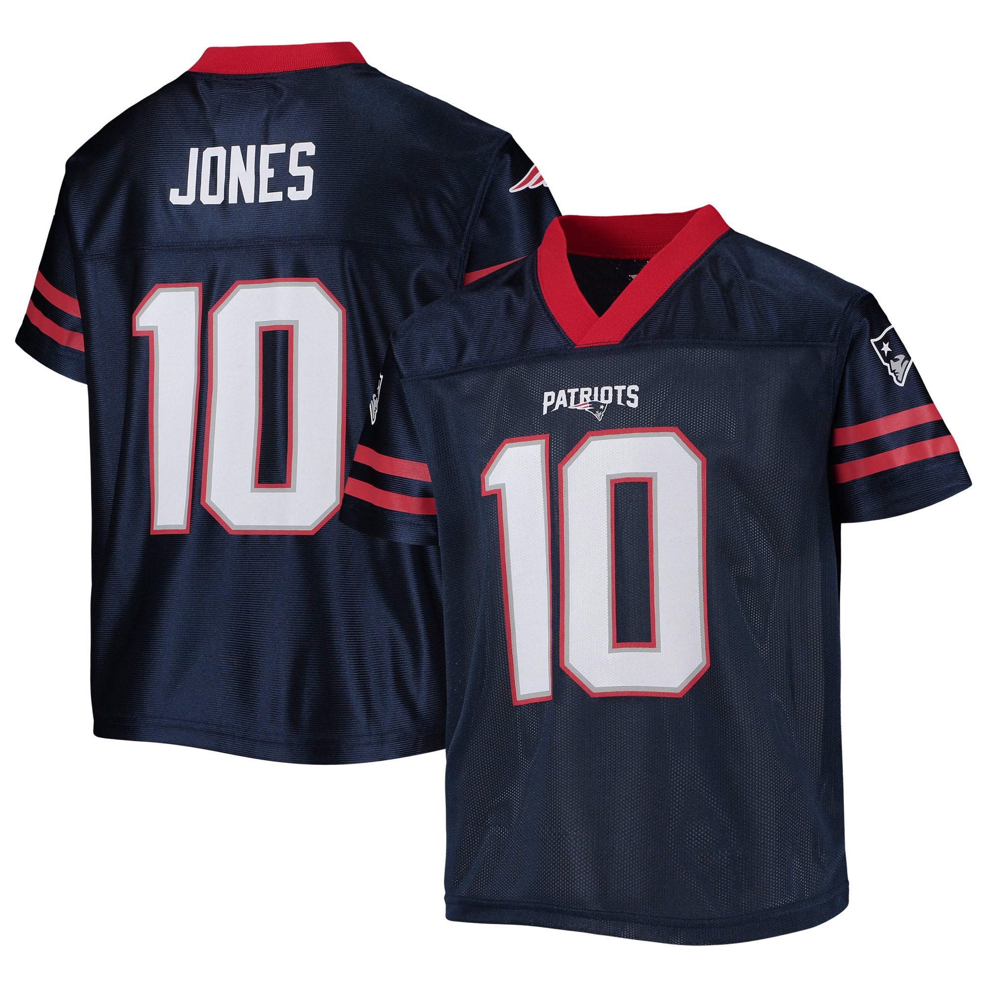 Youth Mac Jones Navy New England Patriots Replica Jersey
