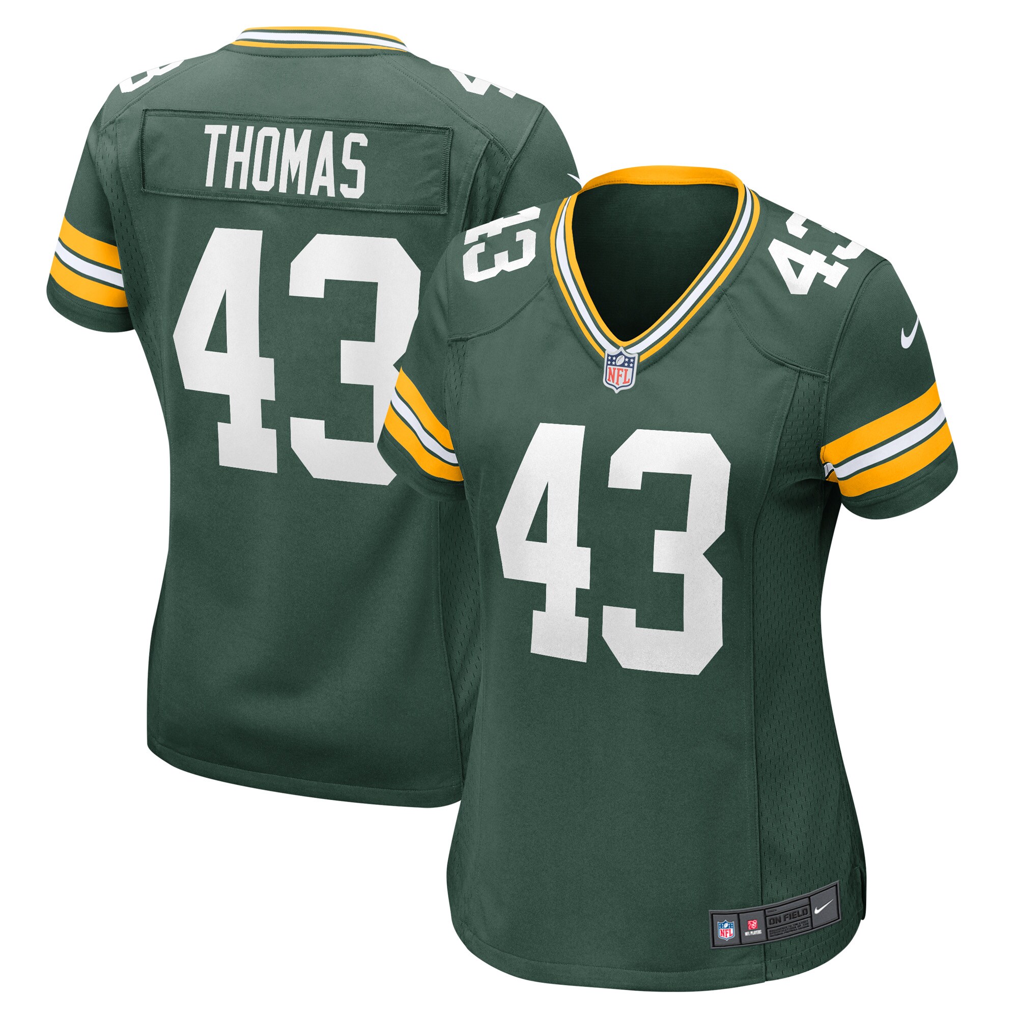 Kiondre Thomas Green Bay Packers Nike Women's Game Player Jersey - Green