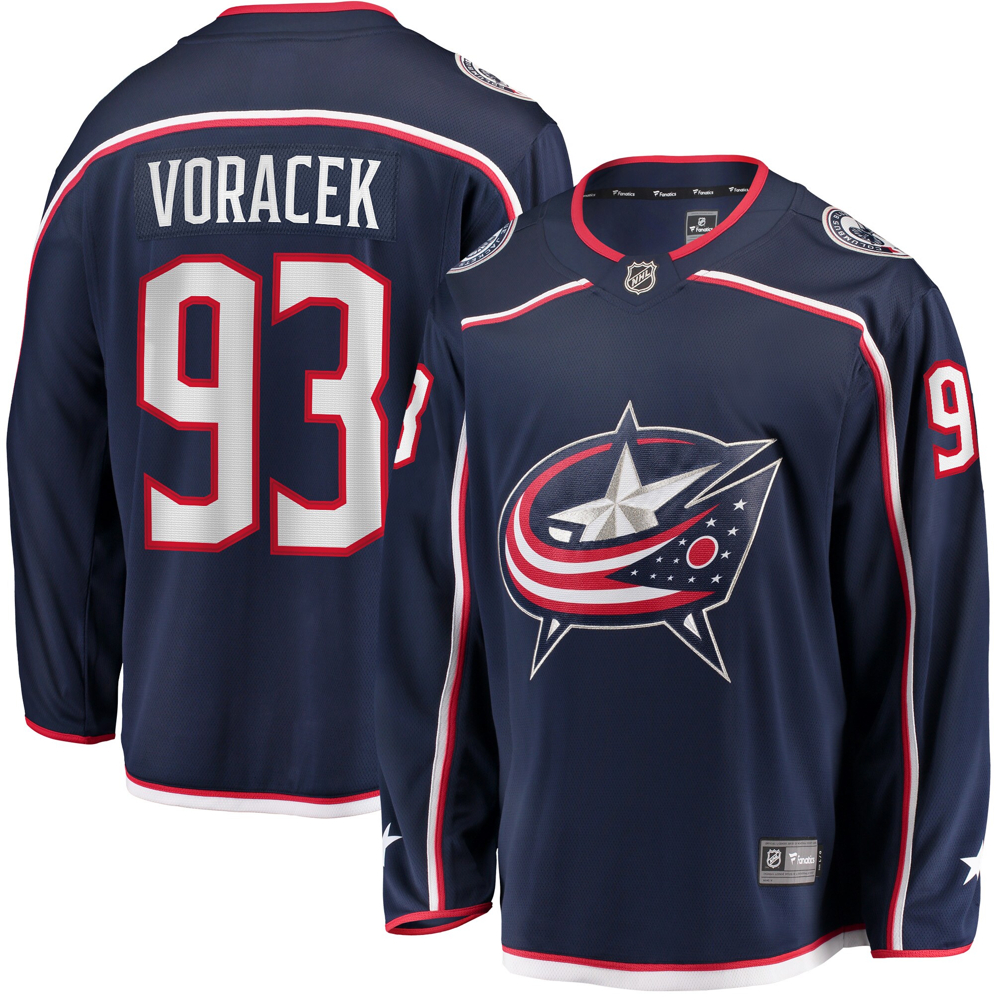 Jakub Voracek Columbus Blue Jackets Fanatics Branded Breakaway Player Jersey - Navy