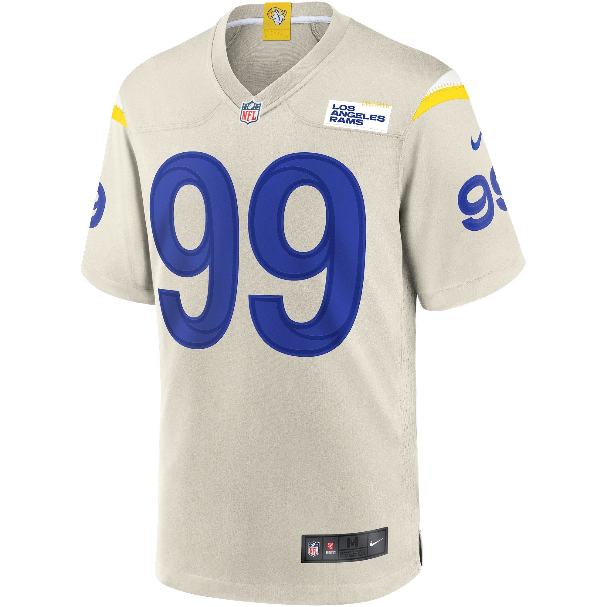 Men's Nike Aaron Donald Bone Los Angeles Rams Player Game Jersey