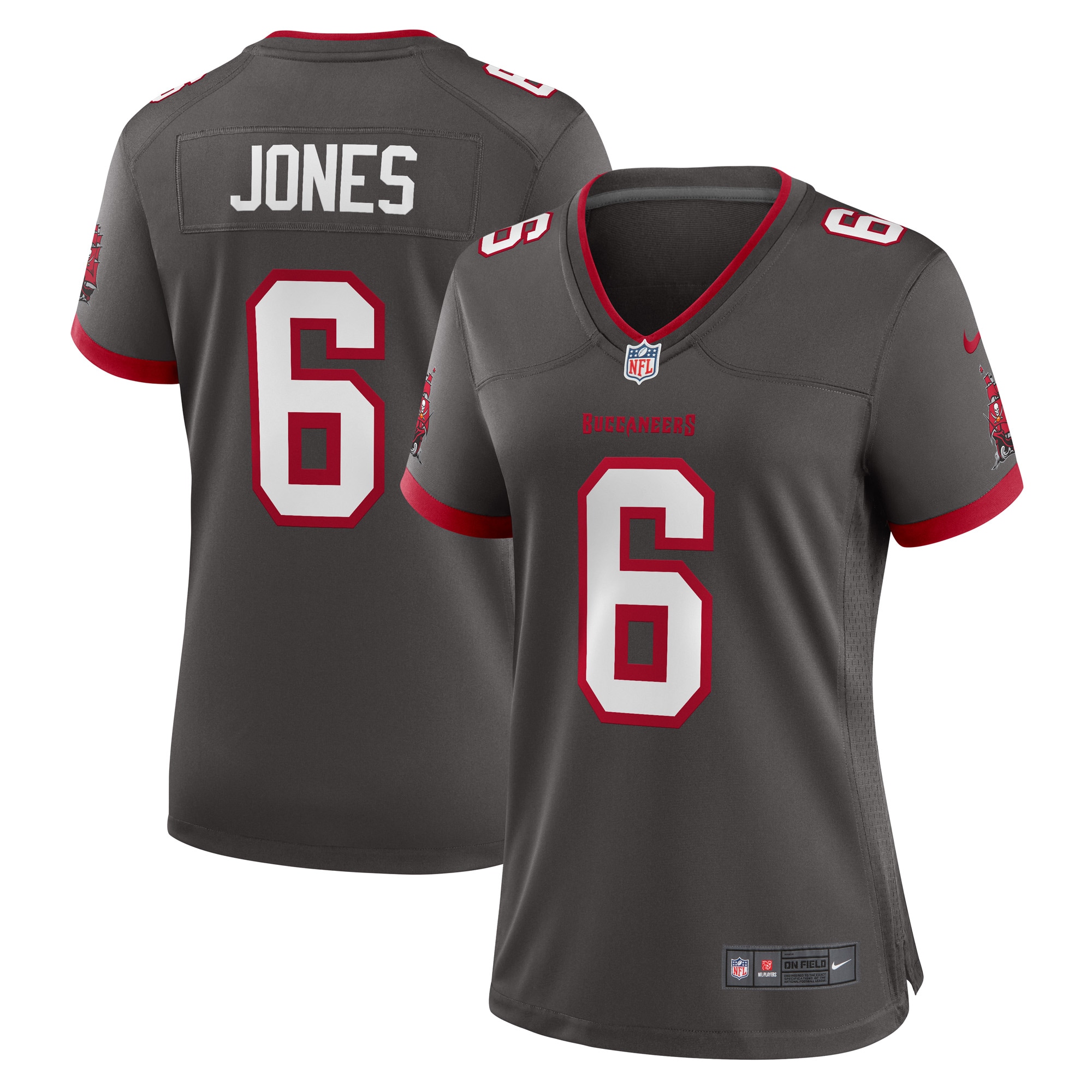 Julio Jones Tampa Bay Buccaneers Nike Women's Player Game Jersey - Pewter
