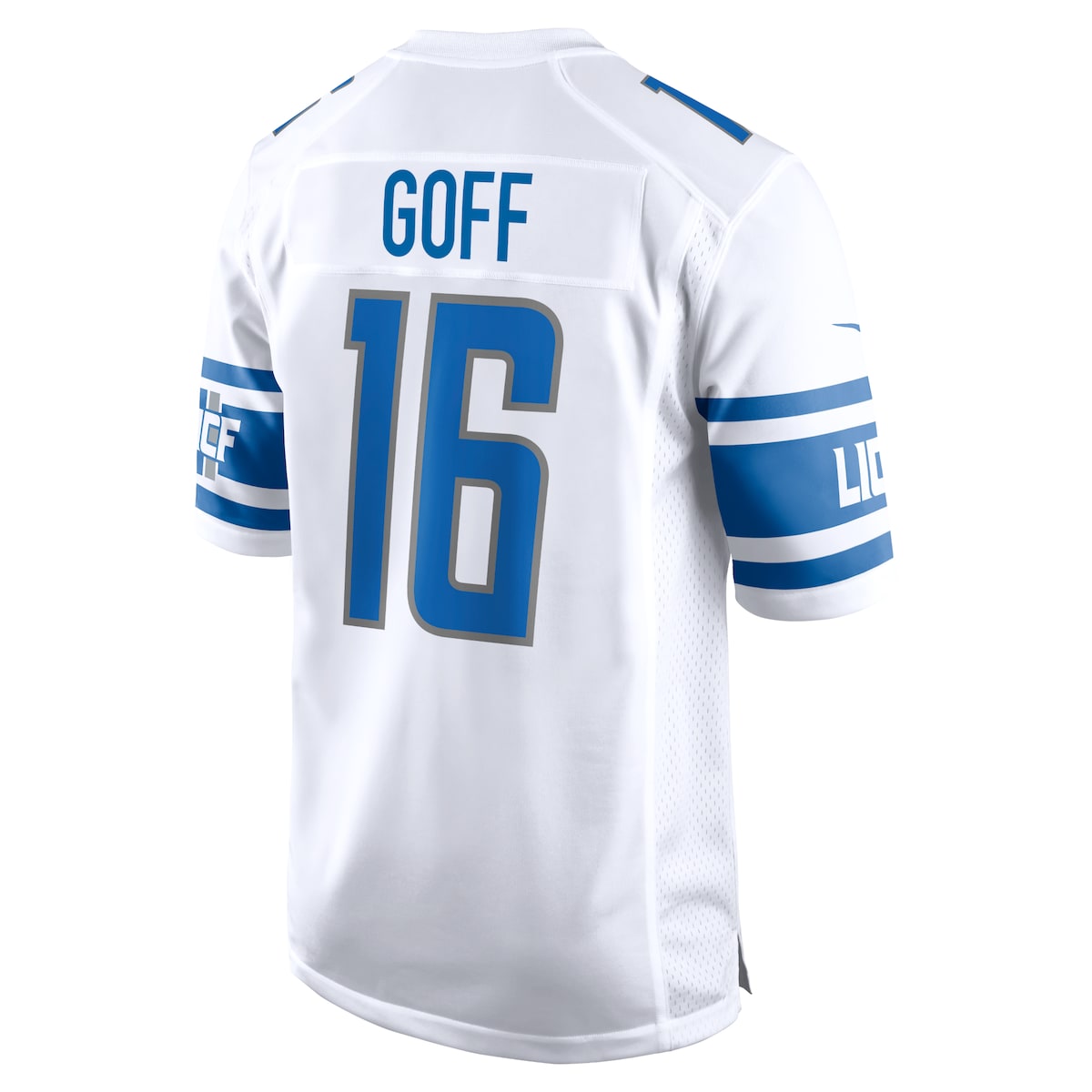 Men's Jared Goff Nike Lions Game Jersey - White