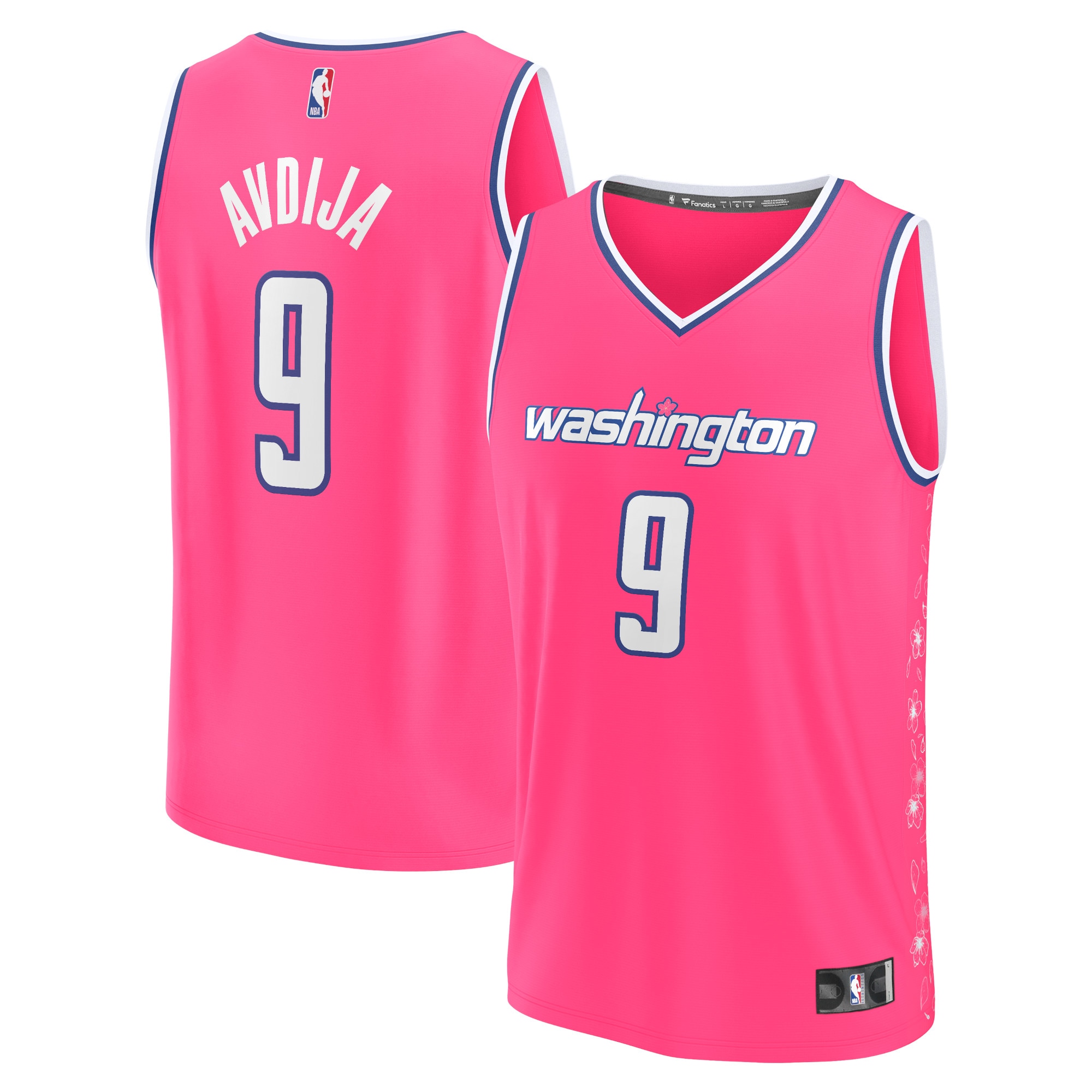 Deni Avdija Washington Wizards Fanatics Branded 2022/23 Fastbreak Jersey - City Edition - Pink