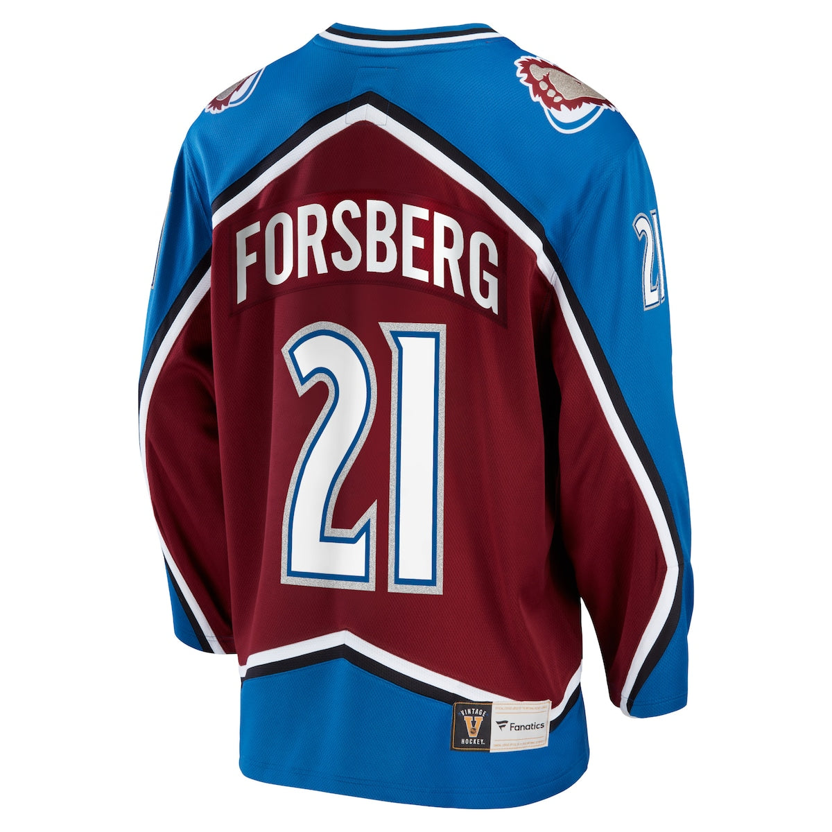 Men's Peter Forsberg Fanatics Avalanche Breakaway Retired Jersey - Maroon