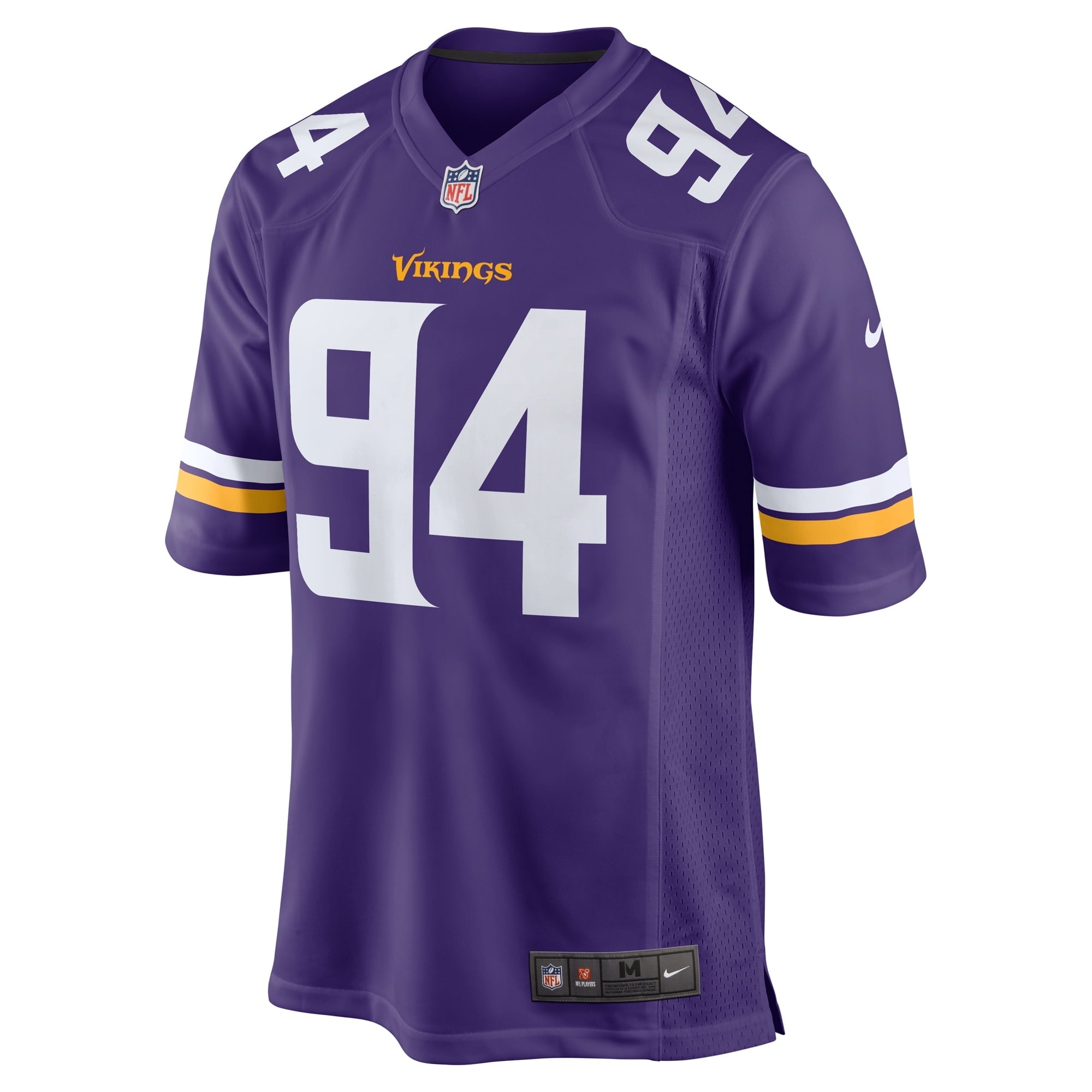 Men's Nike Dean Lowry Purple Minnesota Vikings Game Player Jersey