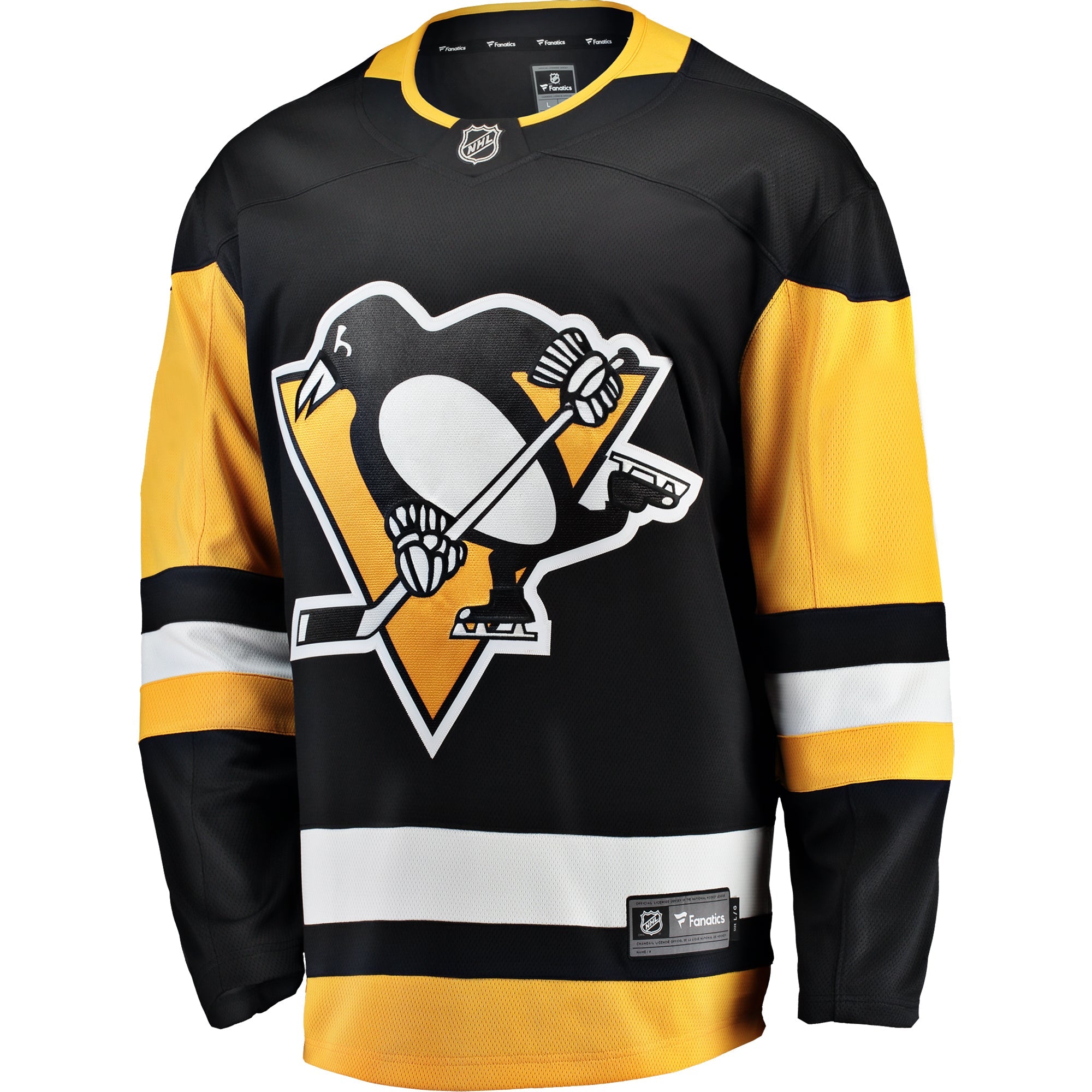 Men's Fanatics Branded Black Pittsburgh Penguins Breakaway Home Jersey