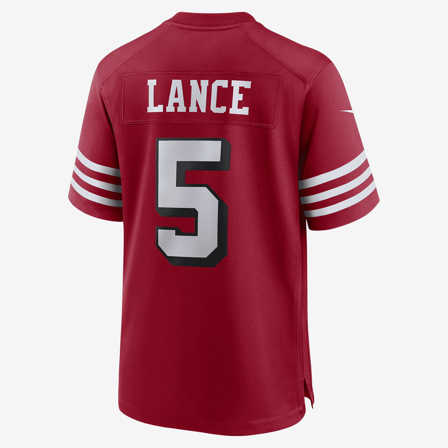NFL San Francisco 49ers (Trey Lance) Men's Game Football Jersey - Red