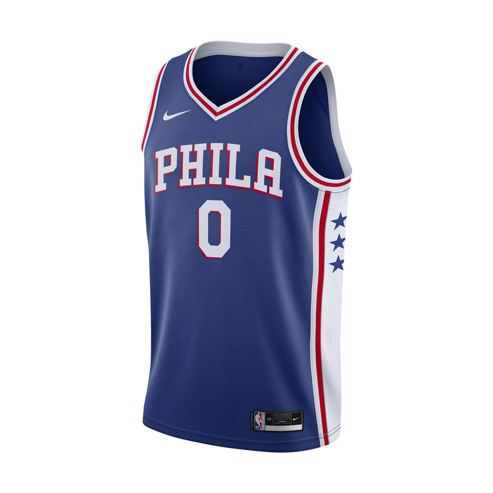 Men's Philadelphia 76ers Tyrese Maxey Icon Edition Jersey - Blue