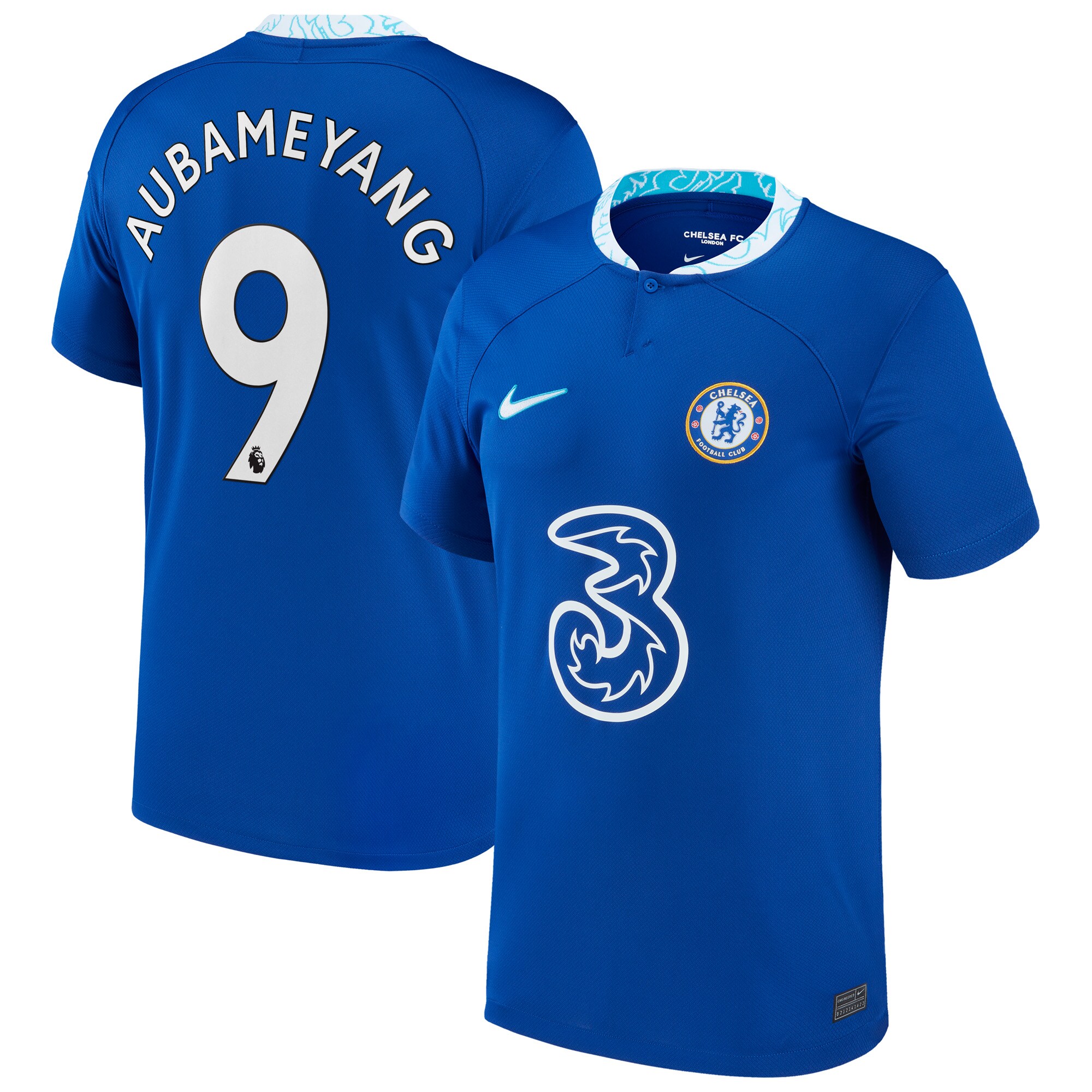 Pierre-Emerick Aubameyang Chelsea Nike Youth 2022/23 Home Breathe Stadium Replica Player Jersey - Blue