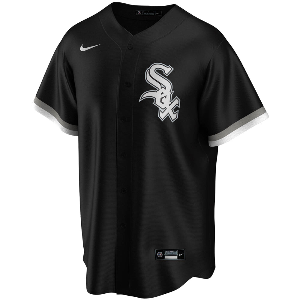 Youth Chicago White Sox Yoan Moncada Alternate Player Jersey - Black