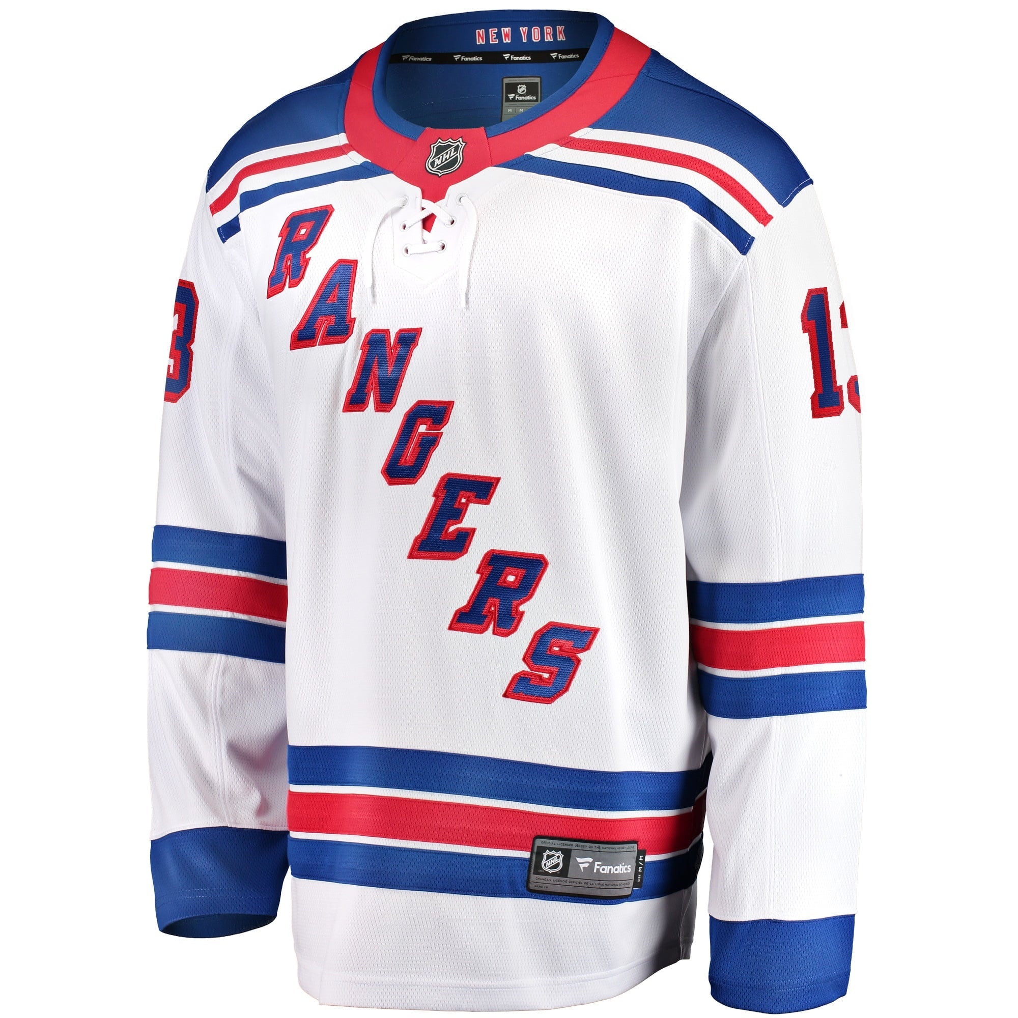 Men's Fanatics Branded Alexis Lafreniere White New York Rangers Away Premier Breakaway Player Jersey
